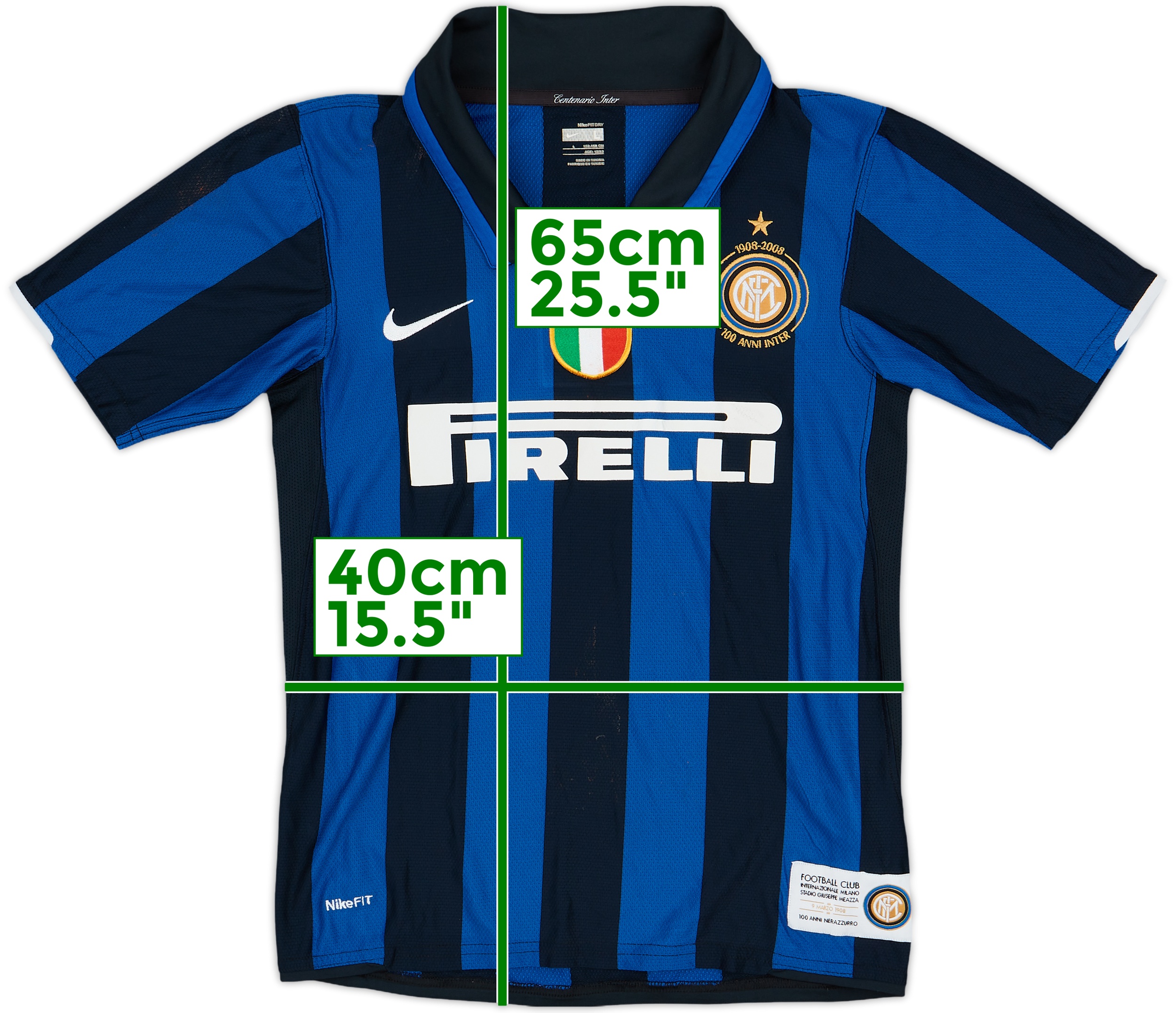 2007-08 Inter Milan Centenary Home Shirt J. Zanetti #4 - 5