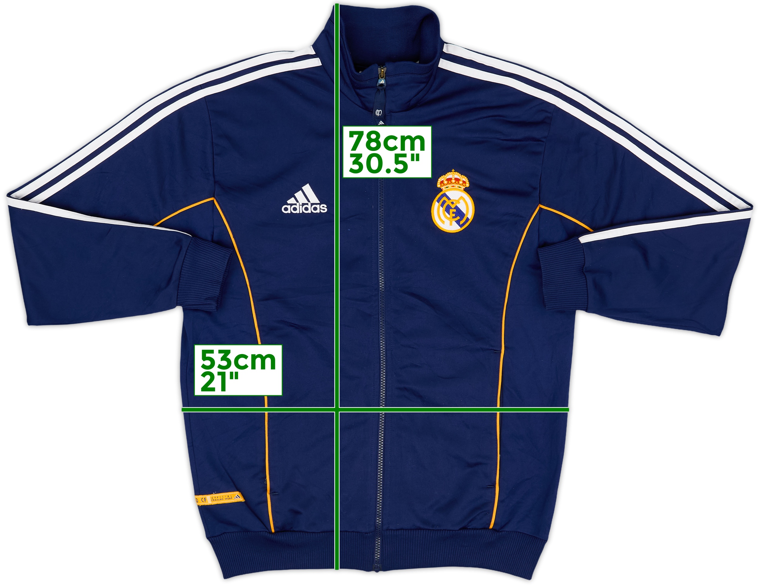 2001-02 Real Madrid adidas Centenary Track Jacket - 8/10