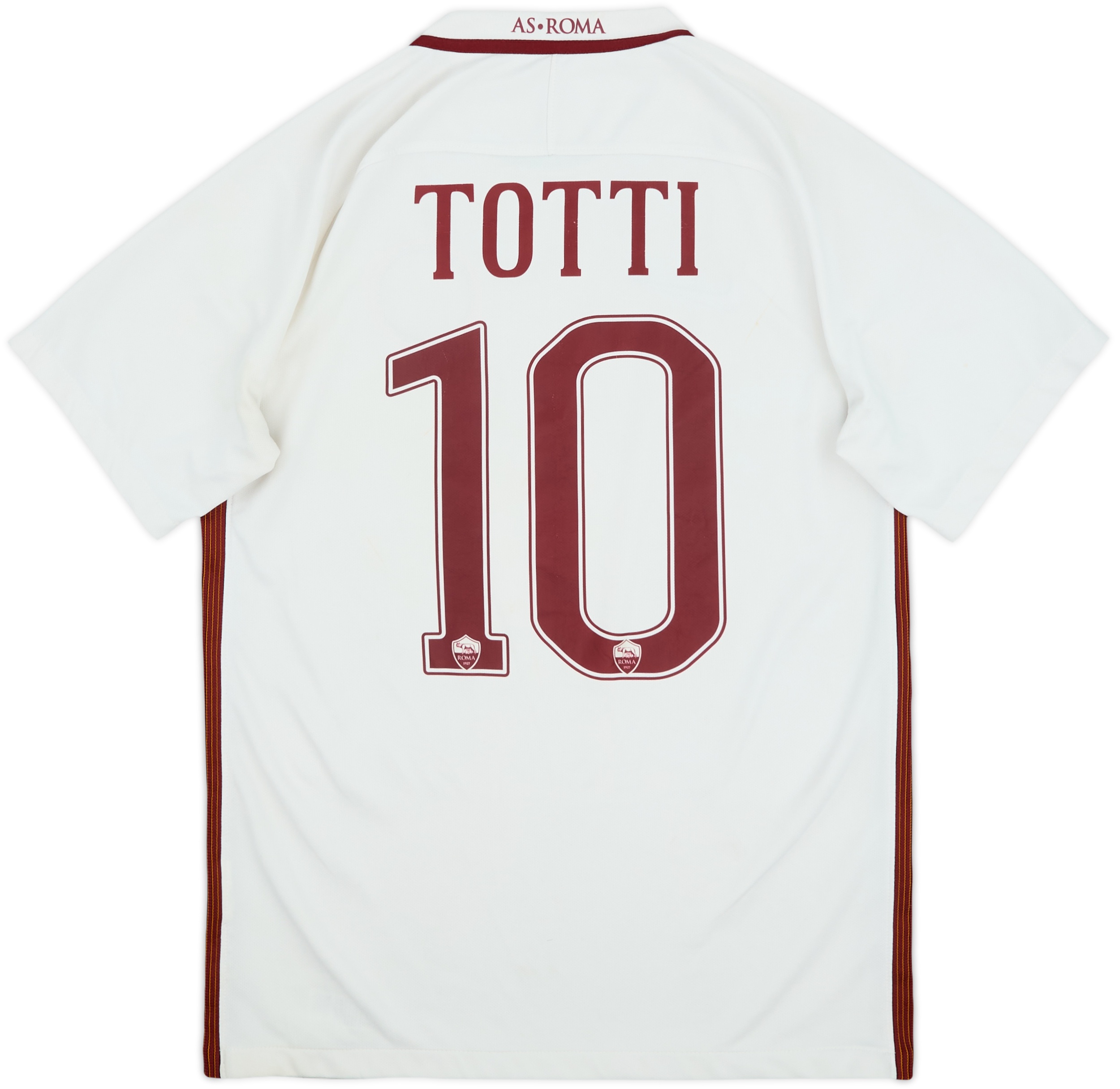 人気を誇る 2016-17 Roma Away Shirt Totti #10 - 7/10 - (S) ウェア