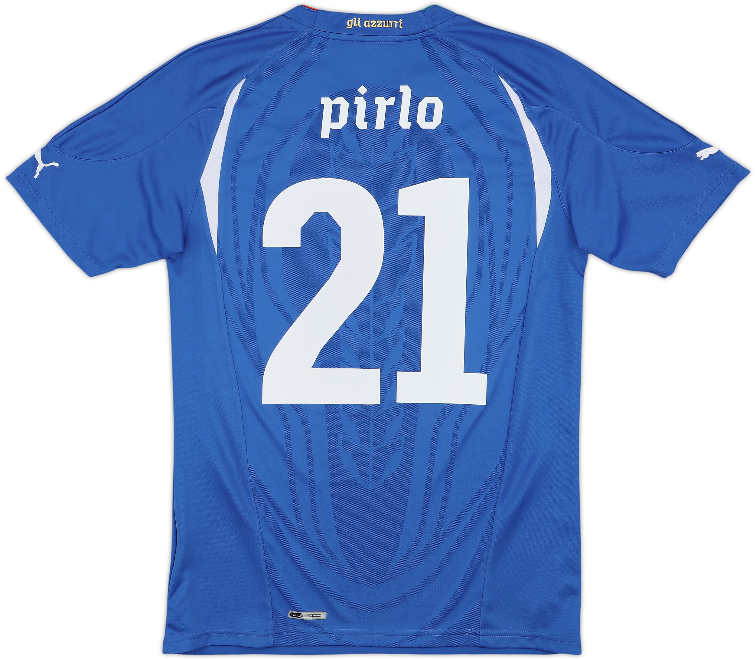 2010-12 Italy Home Shirt Pirlo #21 - 10/10 - (M)