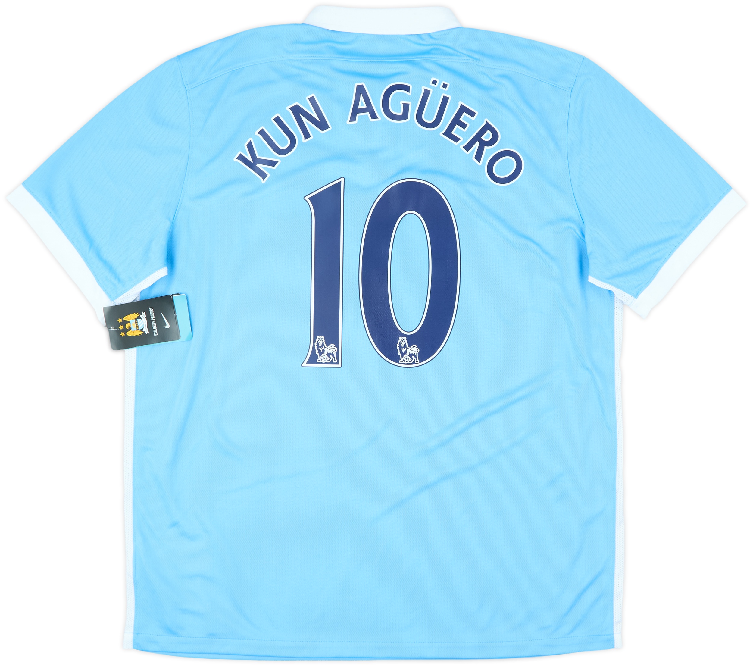 2015-16 Manchester City Home Shirt Kun Aguero #10 (XL)