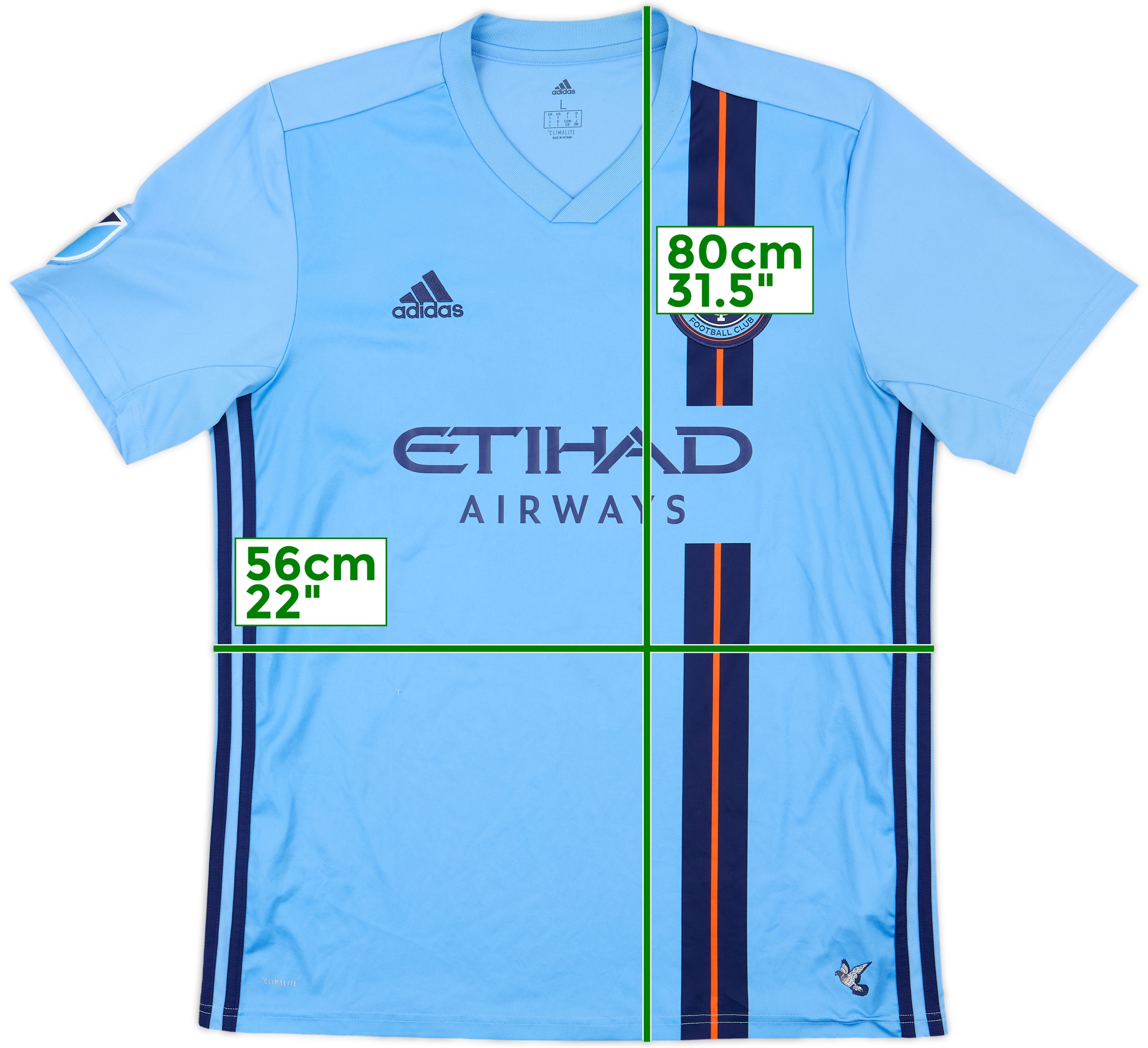 adidas New York City FC サッカーシャツ Men's New York City FC adidas Navy Club DNA Performance T-Shirt