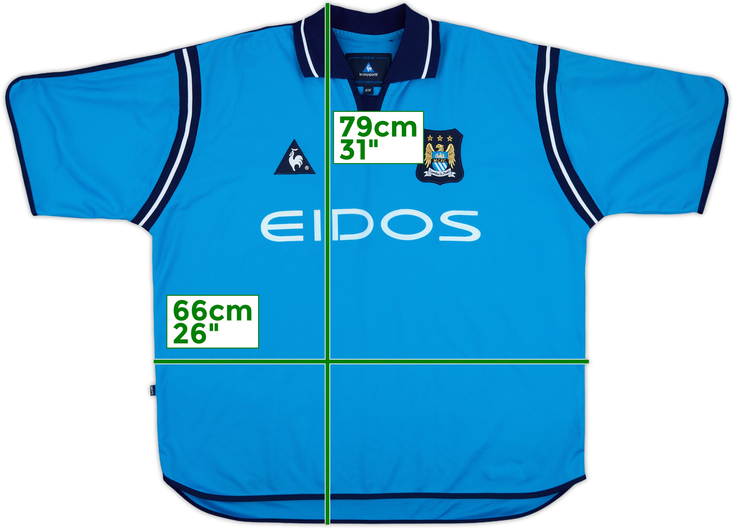 2001-02 Manchester City Home Shirt - 10/10 - (XL)