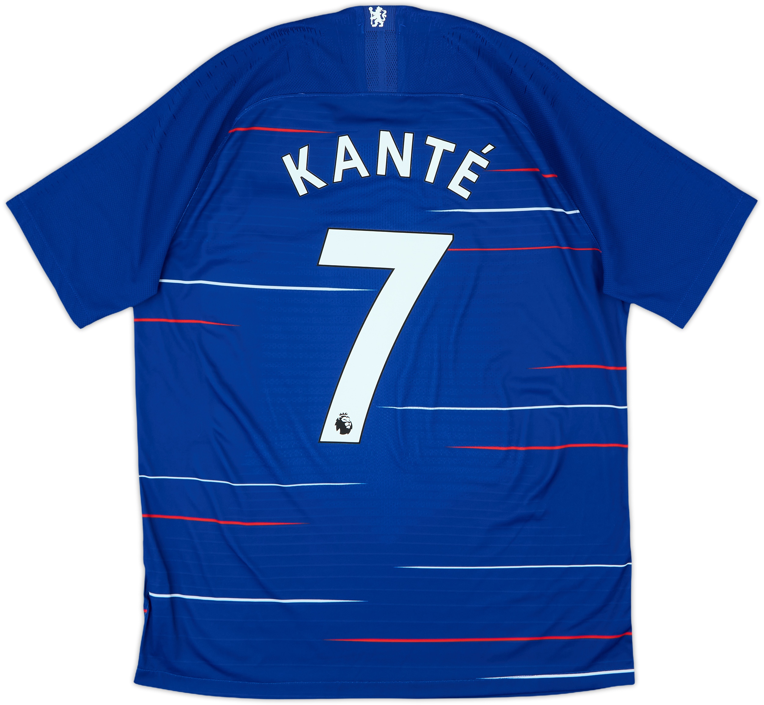 【希少】チェルシー 18-19シーズンKANTÉ 7番 ホームシャツ 030625552615-