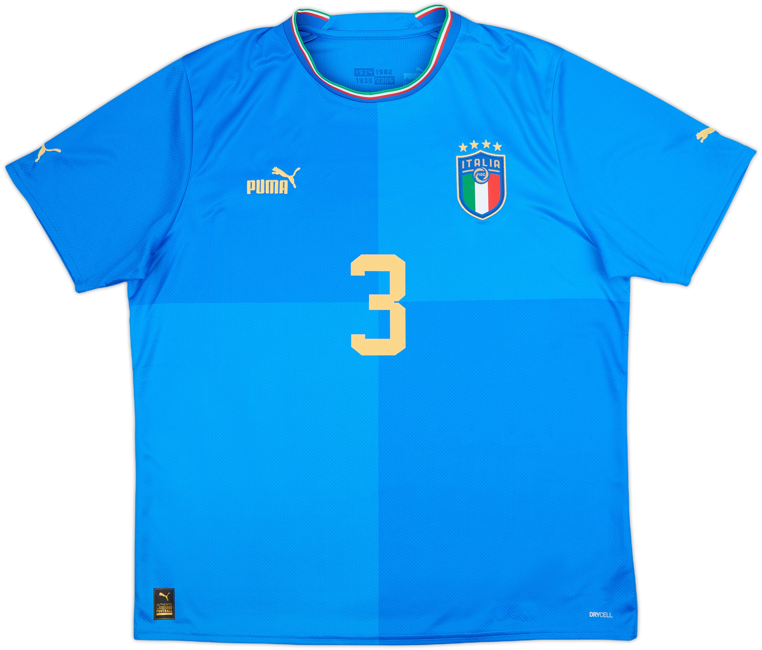最高級 Shirt Home Italy 2022-23 Chiellini (XL) - 9/10 - #3 ウェア