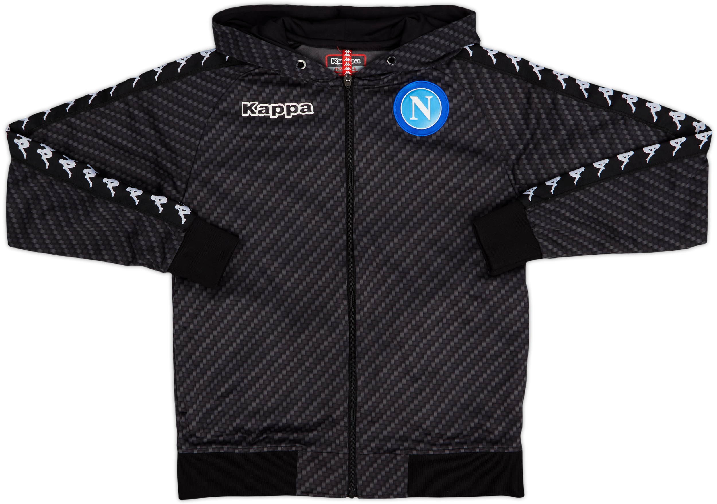 在庫一掃セール 2017-18 Napoli Kappa Hooded Track Jacket - 8/10 - (S) ウォーキング・ランニングウェア