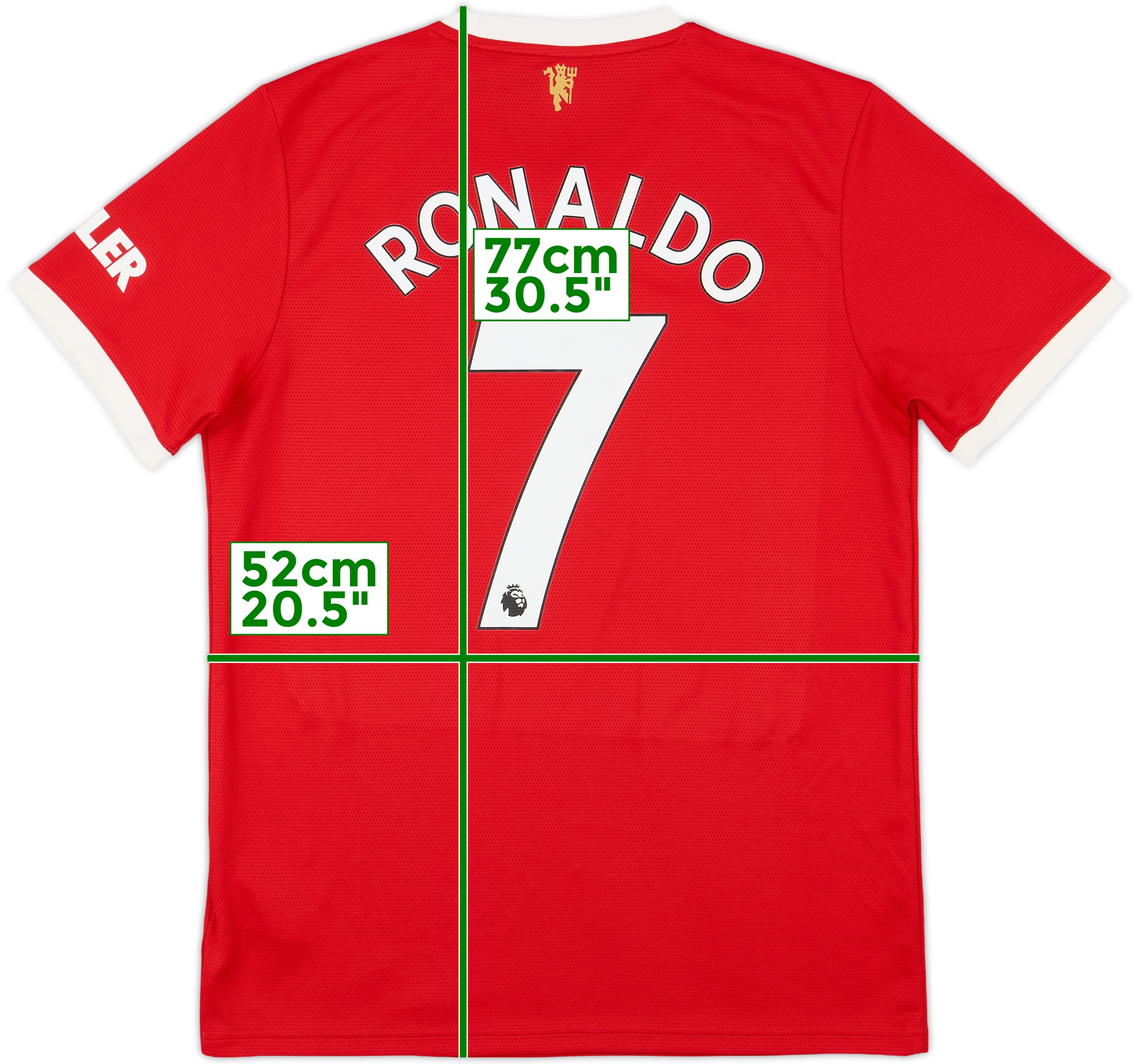 2021/22 Manchester United Authentic Home Jersey #7 Ronaldo