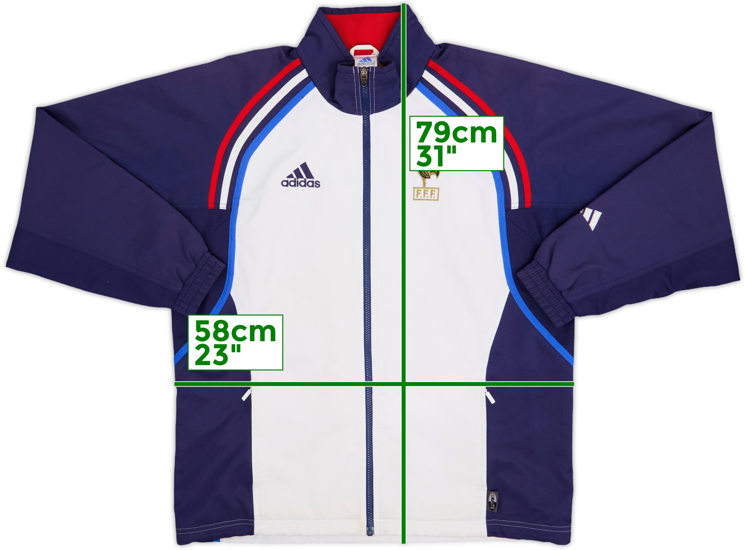 2000-02 France adidas Track Jacket - 8/10 - (M)