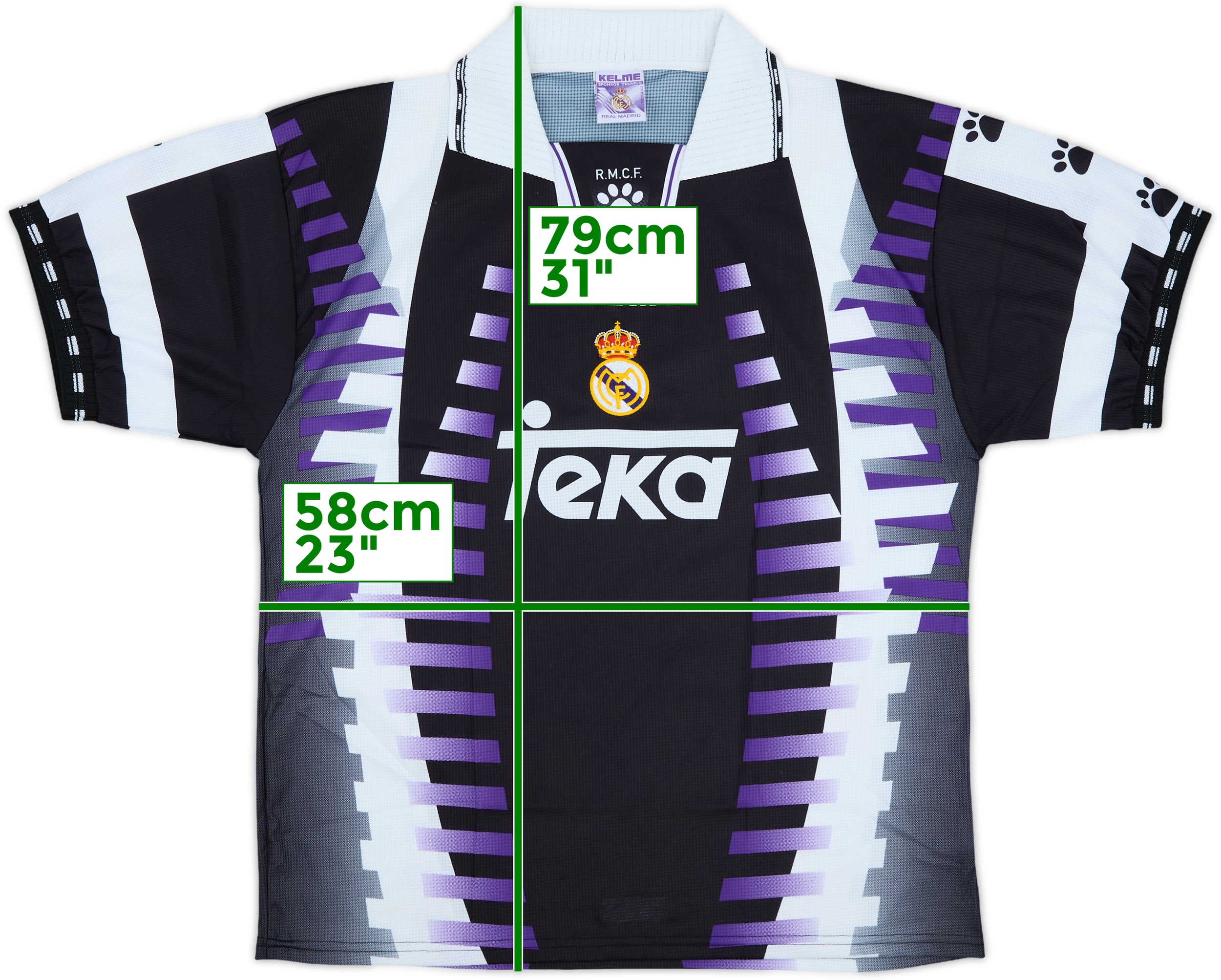 ミヤトビッチ/レアル・マドリード/ホーム（1997/98） Vintage Real Madrid Football Home Shirt 1997-1998 #8
