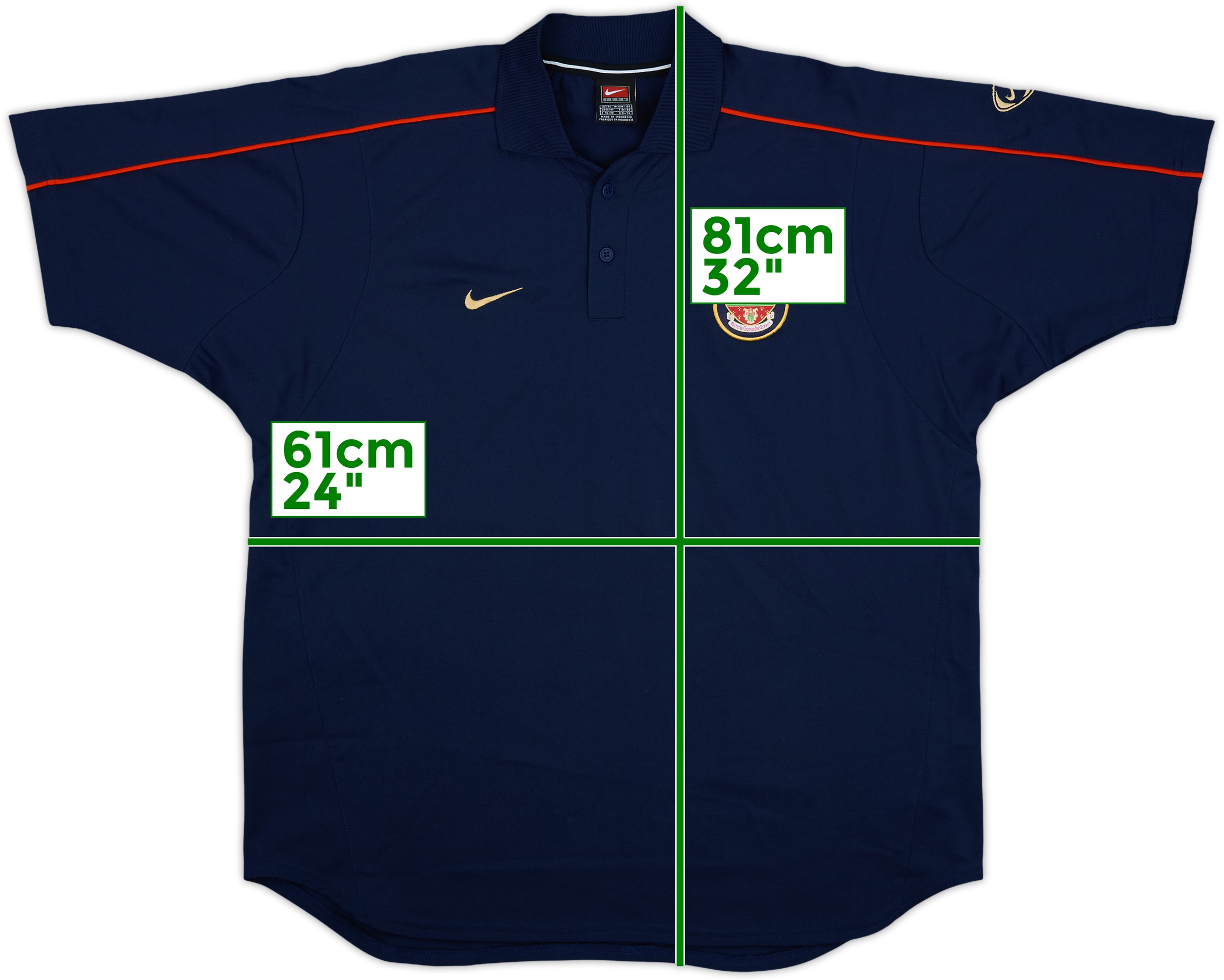 Arsenal London Gunners 90' Authentic Nike training polo