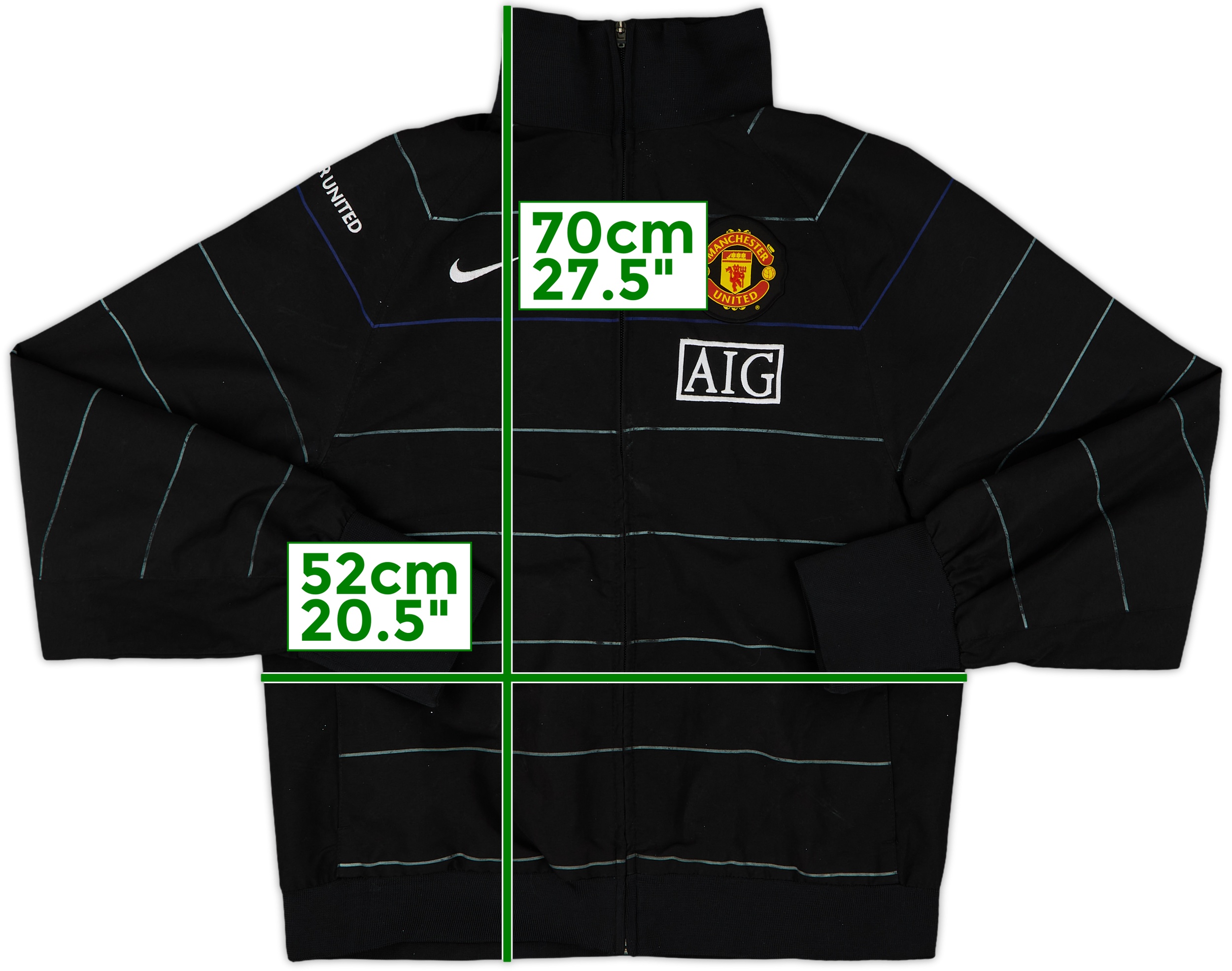 2008-09 Manchester United Nike Track Jacket - 7/10 - (S)