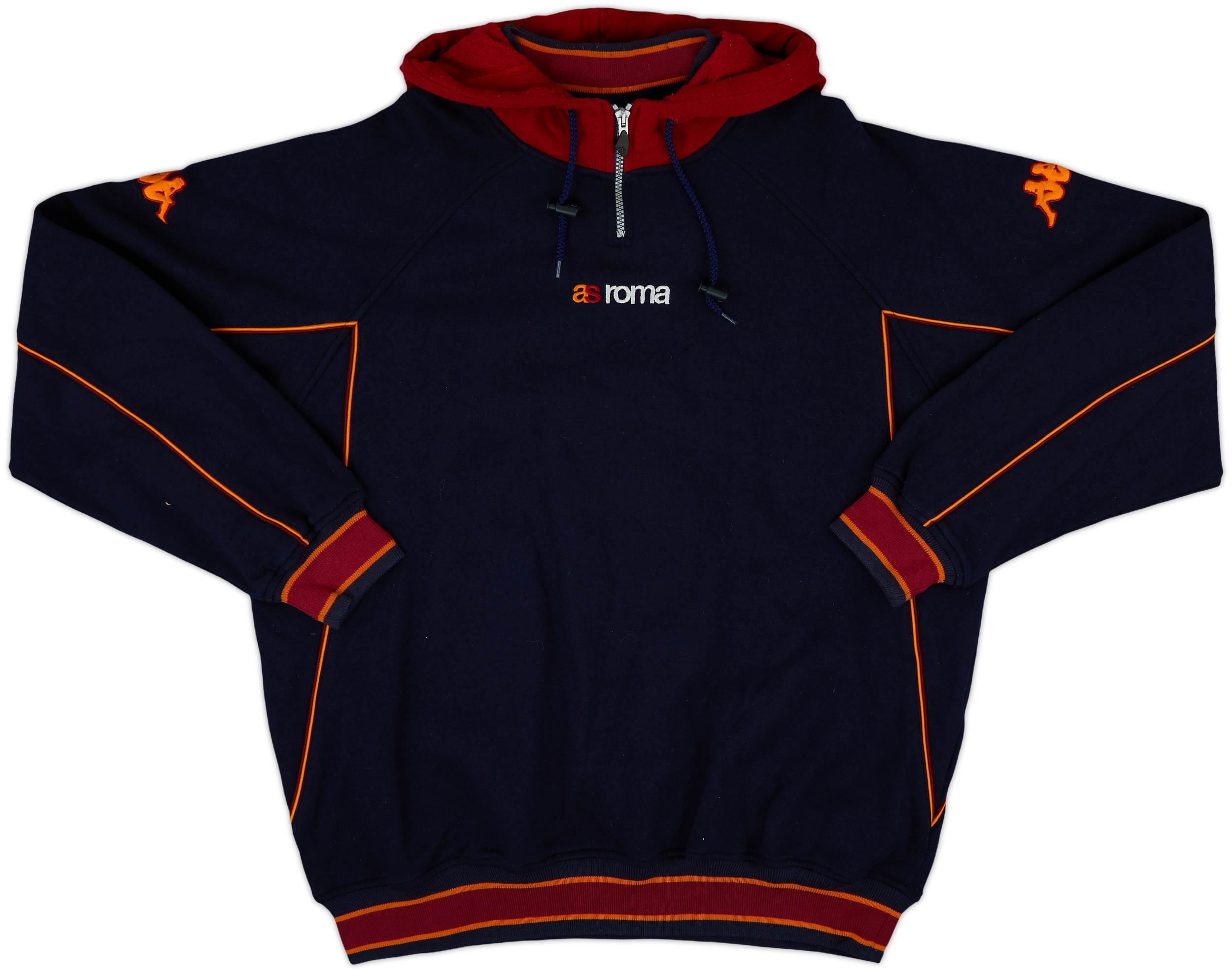 2002-03 Roma Kappa 1/4 Zip Sweat Top - 7/10 - (XL)