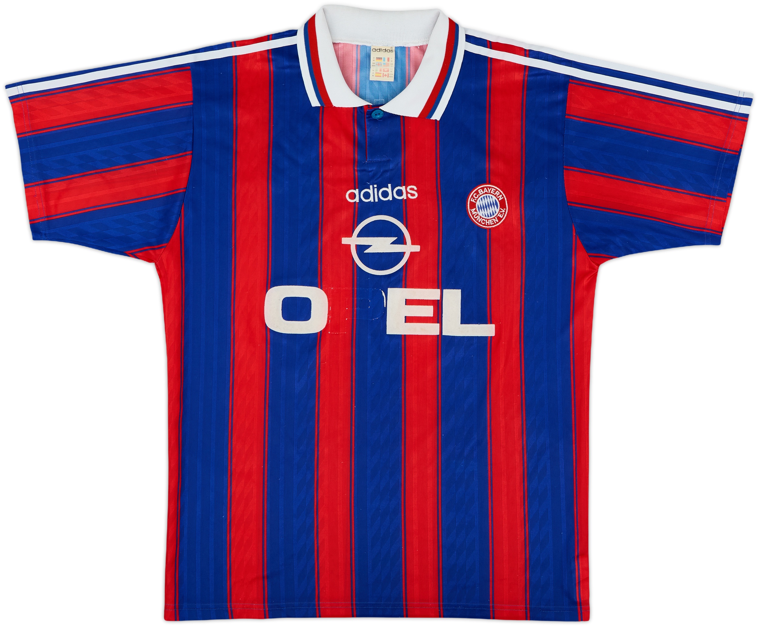 adidas FC Bayern München 95〜97 サイズL Adidas Bayern Munich 1995 1997 home soccer jersey football