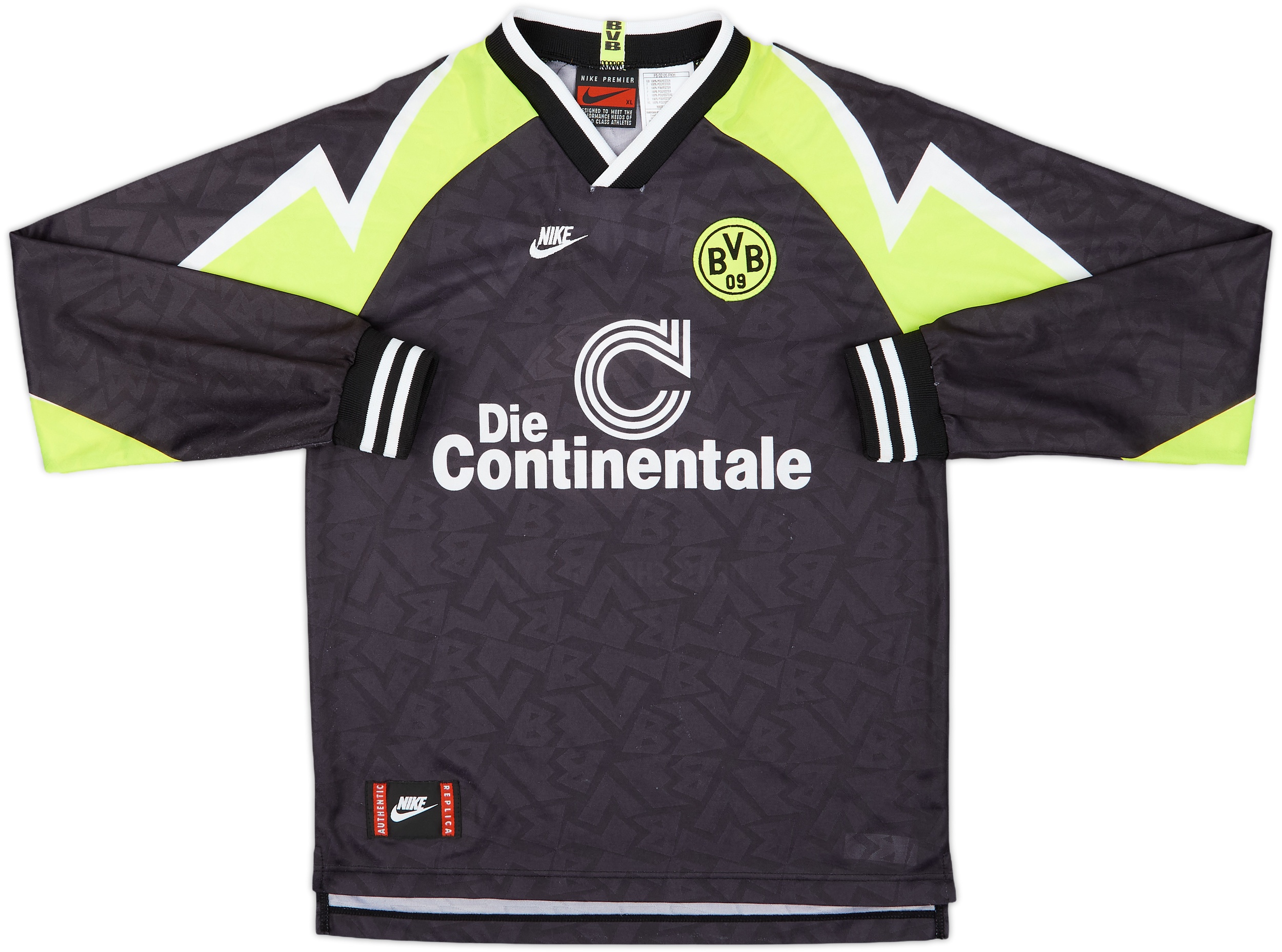NIKE Borussia Dortmund 1995/96 サッカーシャツ BORUSSIA DORTMUND 1995 1996 HOME FOOTBALL SHIRT SOCCER