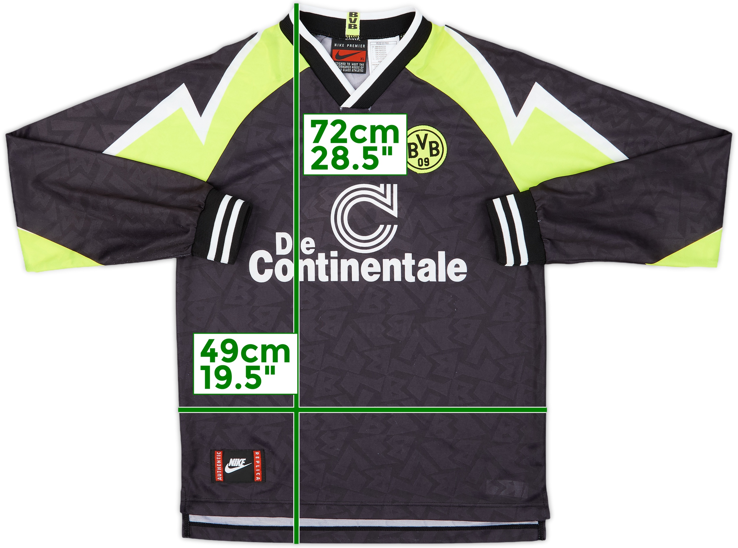 1995-96 Borussia Dortmund 'Deutscher Meister' Away L/S Shirt