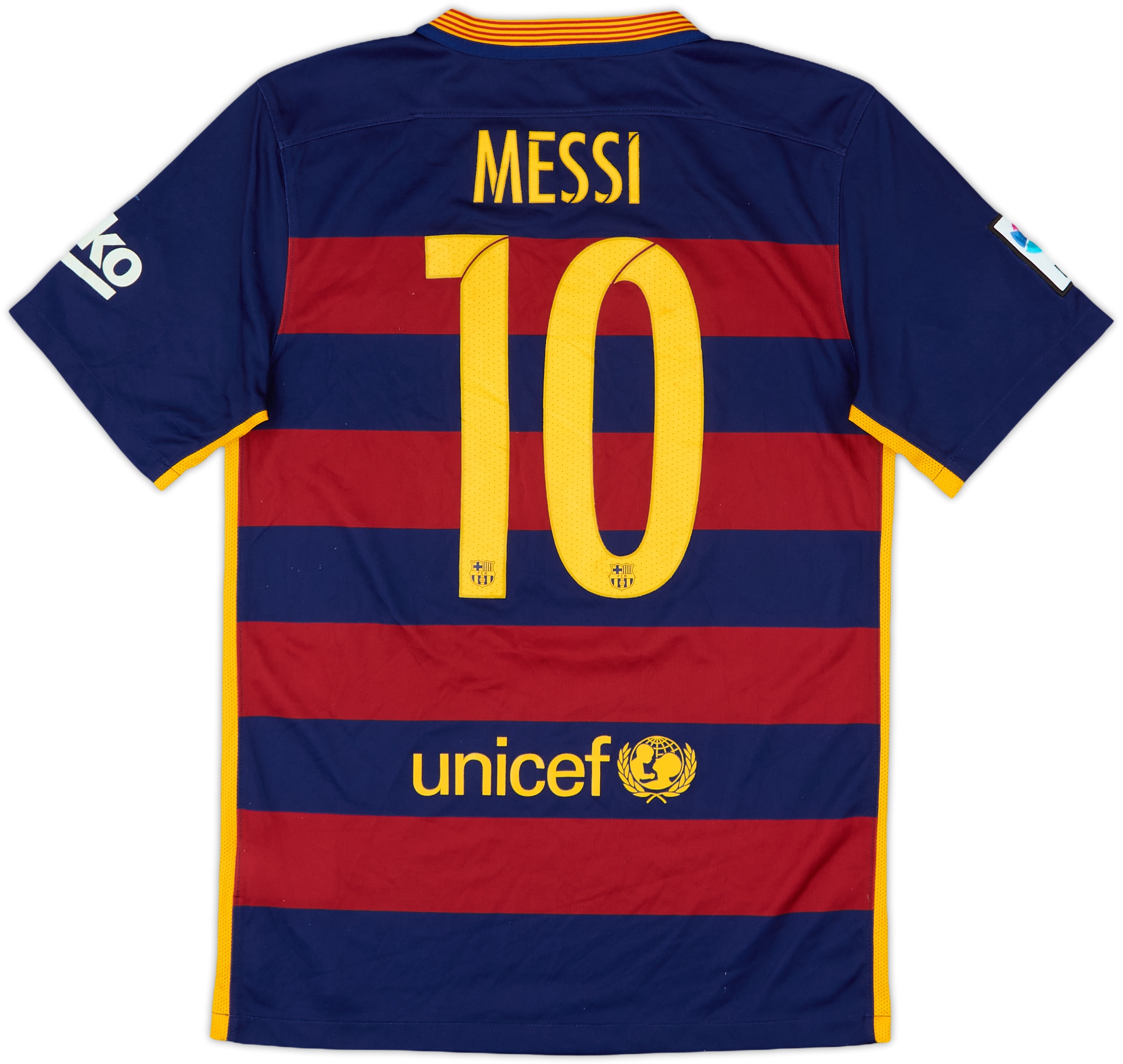 初売り初売り Messi Shirt Home Barcelona 2015-16 #10 (S) - 8/10 - ウェア