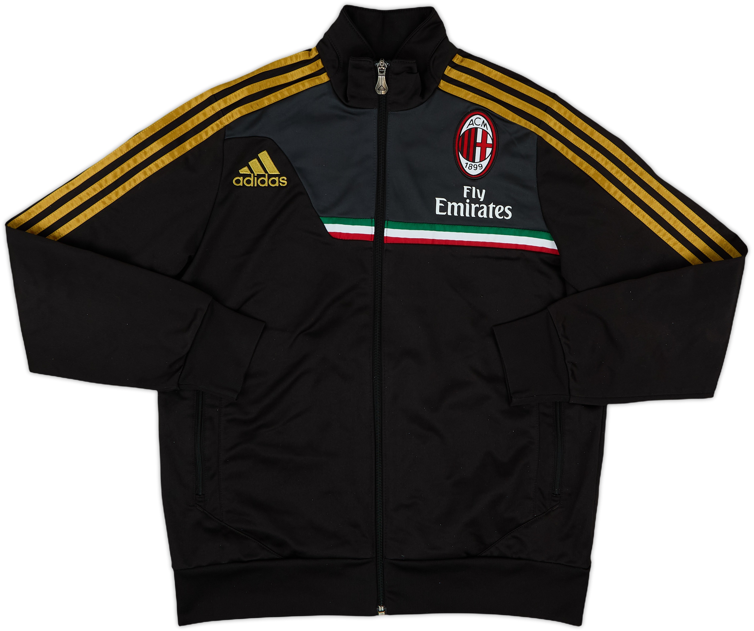 2012-13 AC Milan adidas Track Jacket - 8/10 - (L.Boys)