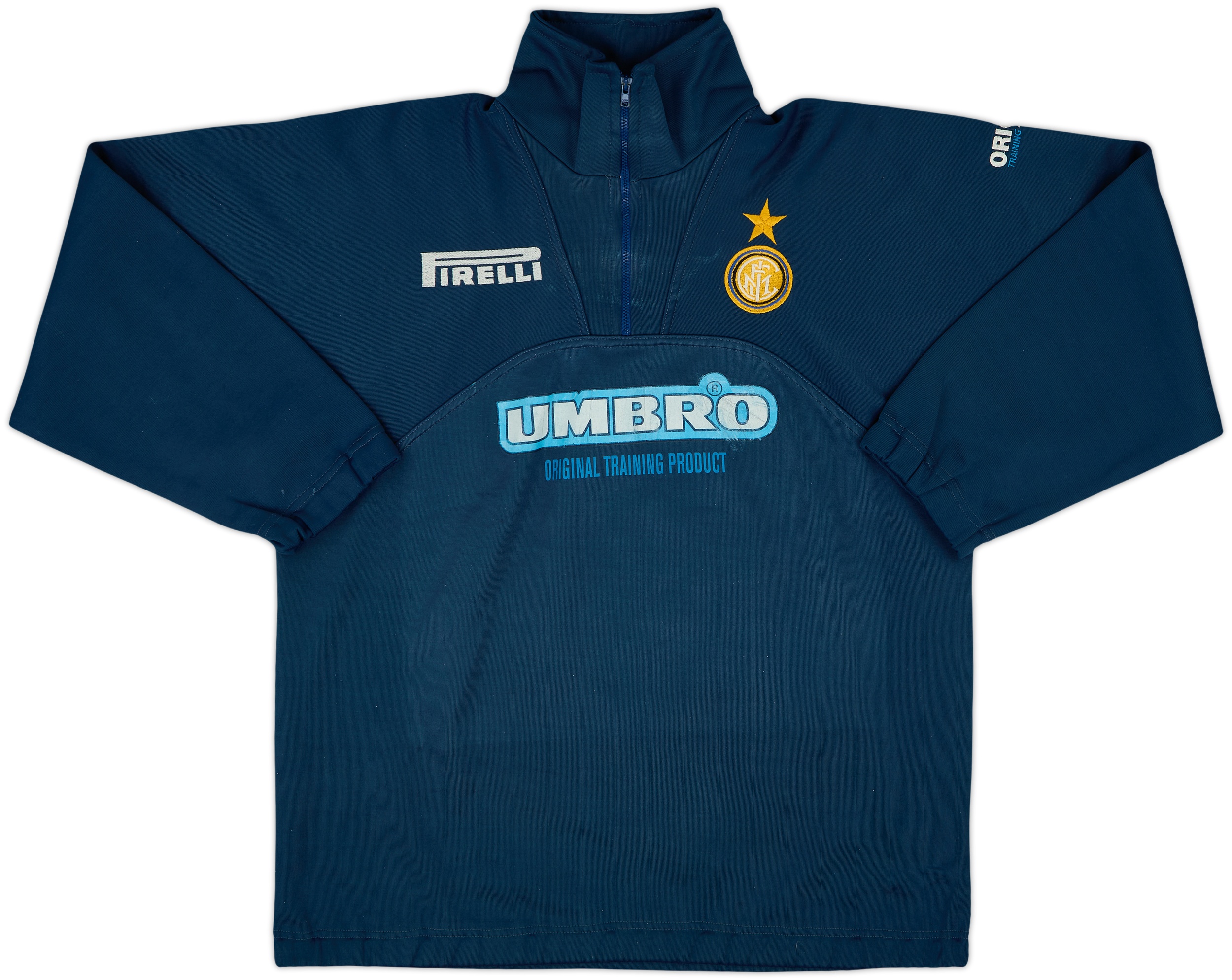 1997-98 Inter Milan Umbro 1/4 Zip Track Jacket - 5/10 - (M)
