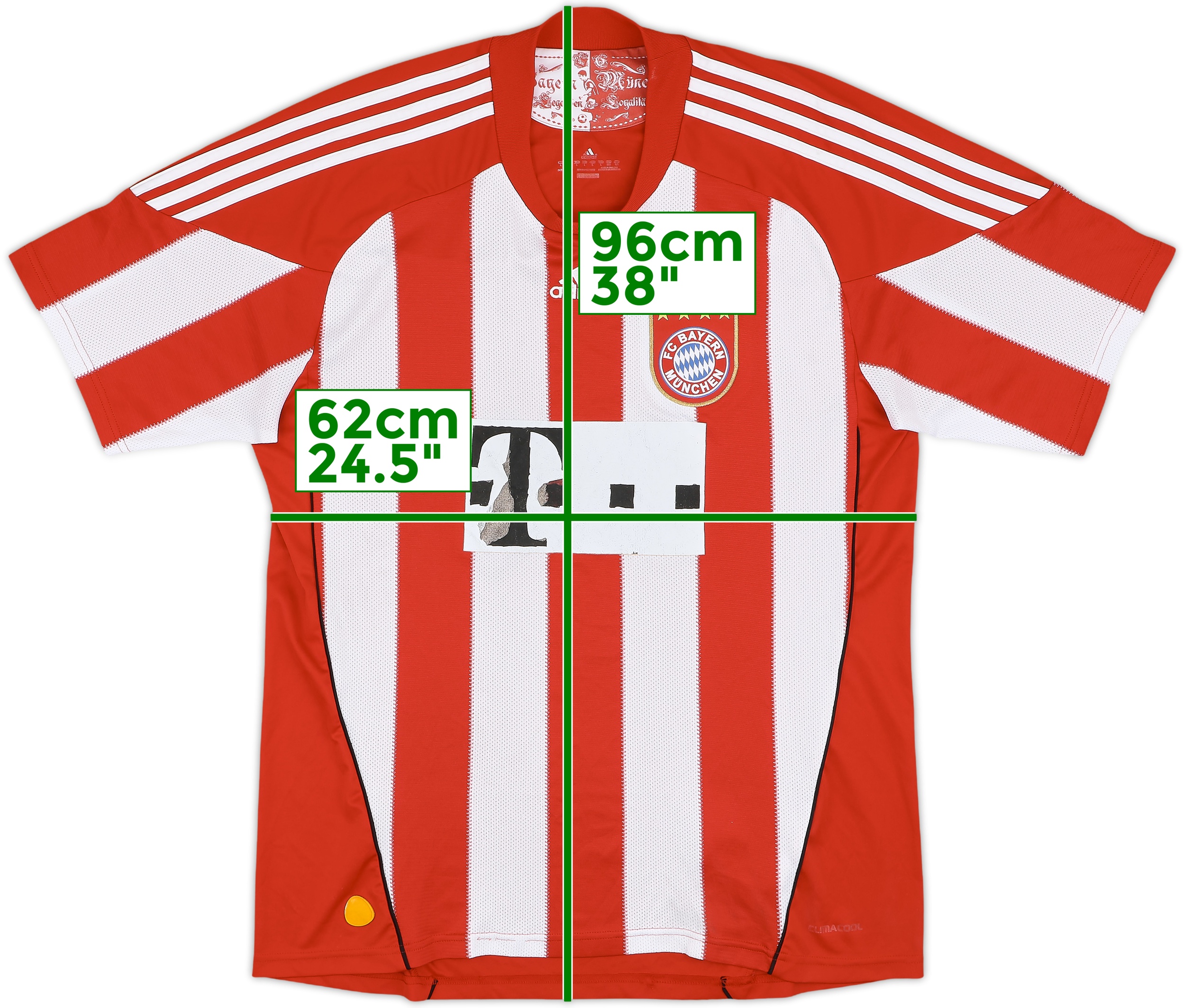 10-11 FC Bayern Munich Game shirt バイエルン 2010-11 Bayern Munich Home Shirt - 5/10 - (XL)