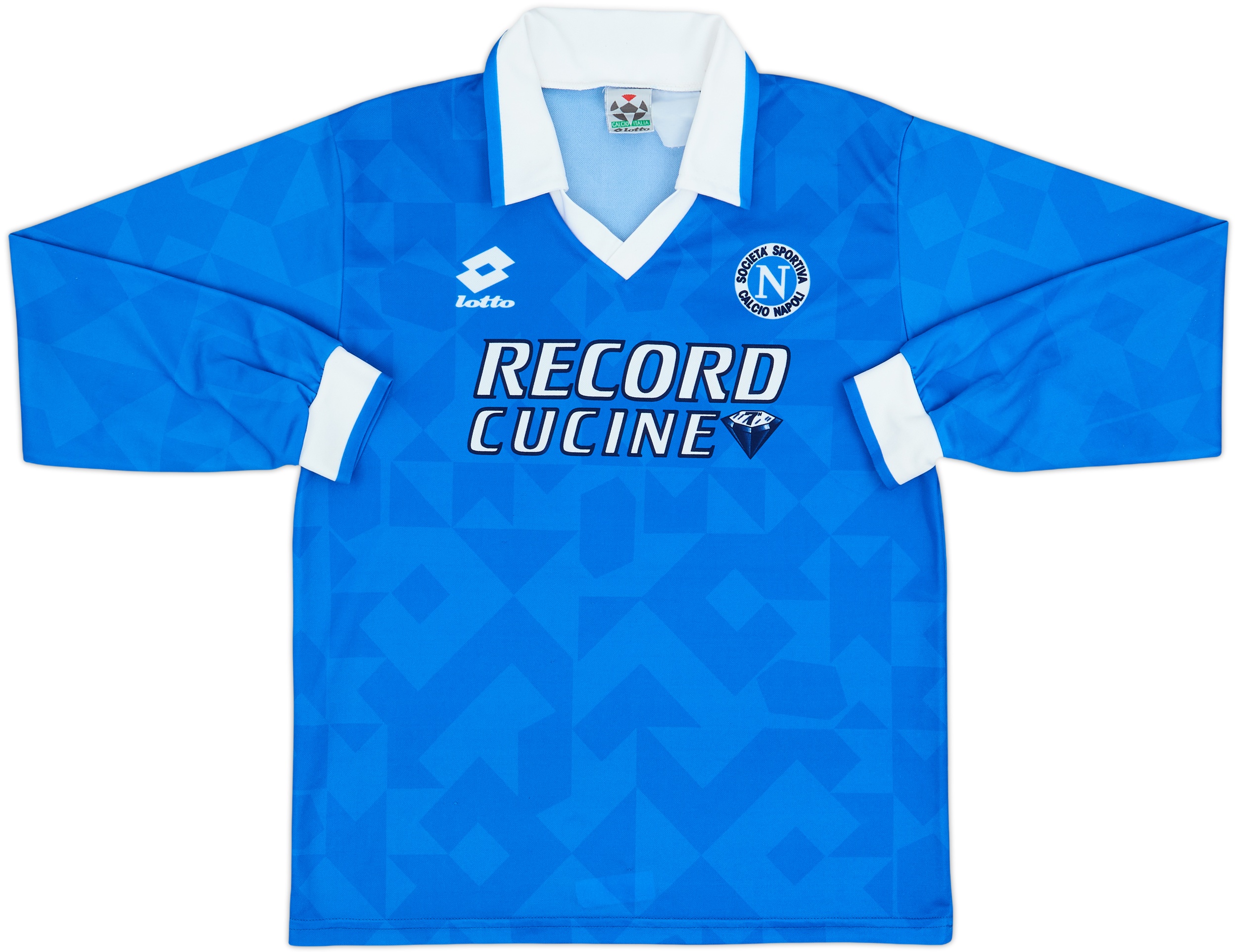 1994-96 Napoli Home L/S Shirt #6 - 8/10 - (Y)