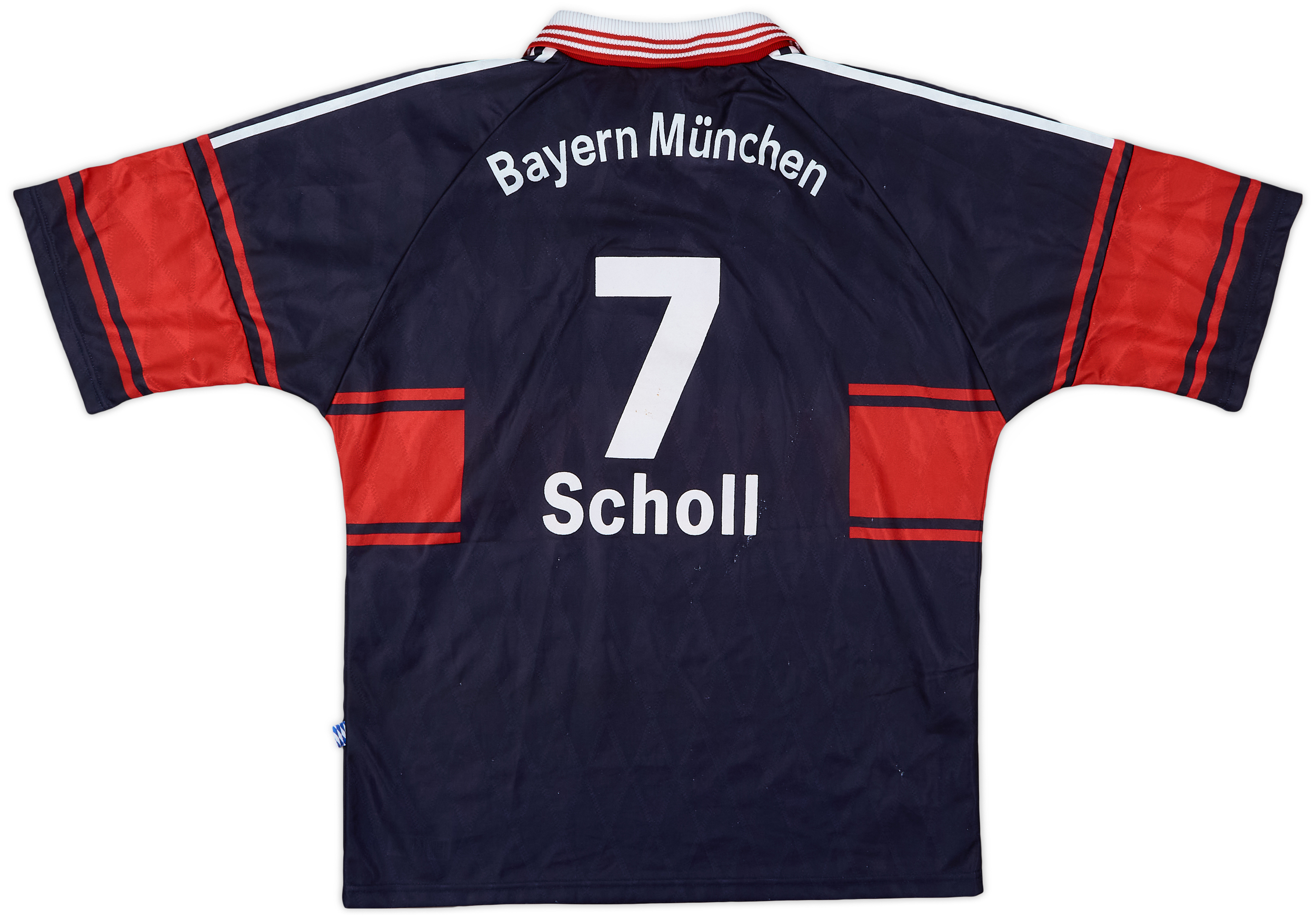 バイエルンミュンヘン #7 Scholl 1997 1999 ゲームシャツ XL バイエルンミュンヘン #7 Scholl 1997 1999 ゲームシャツ XL