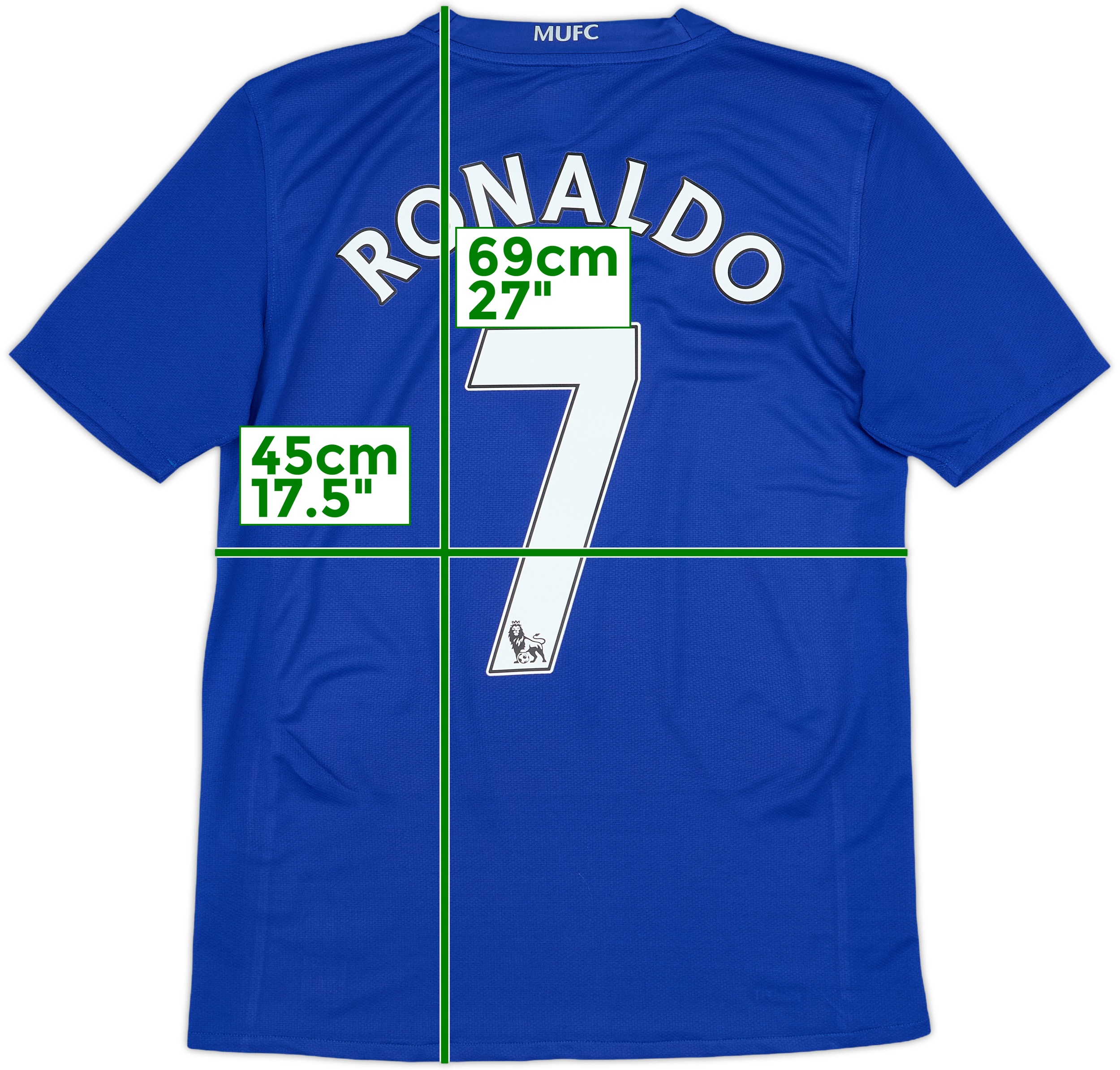 2008-09 Manchester United Third Shirt Ronaldo #7 - 9/10