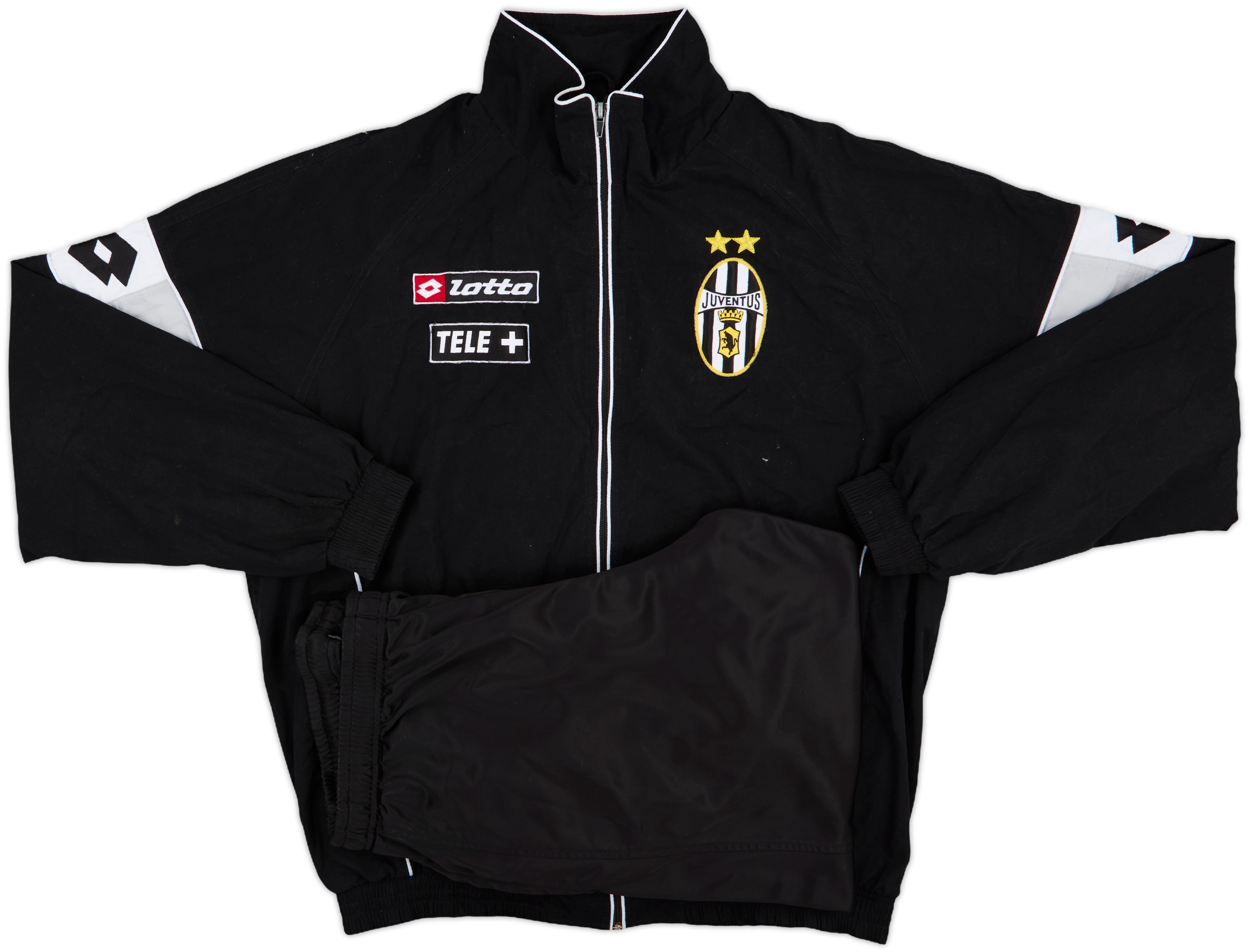 01/02”Lotto社 JUVENTOS青 ジャージ セット3L 2002/03 JUVENTUS Vintage Lotto 1/4 Zip Track Top Jacket (M