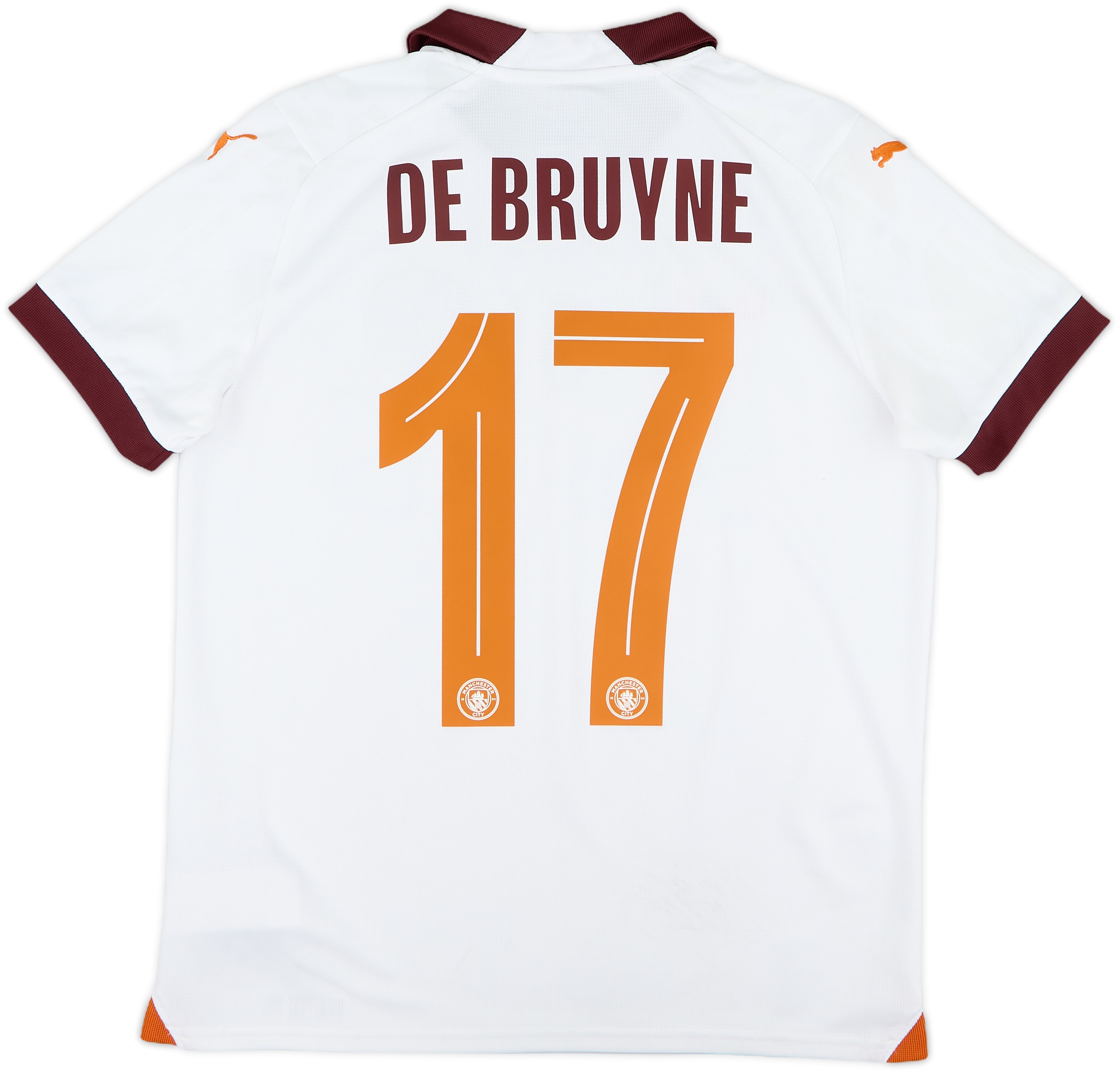 2023-24 Manchester City Away Shirt De Bruyne #17 - 7/10 - (L