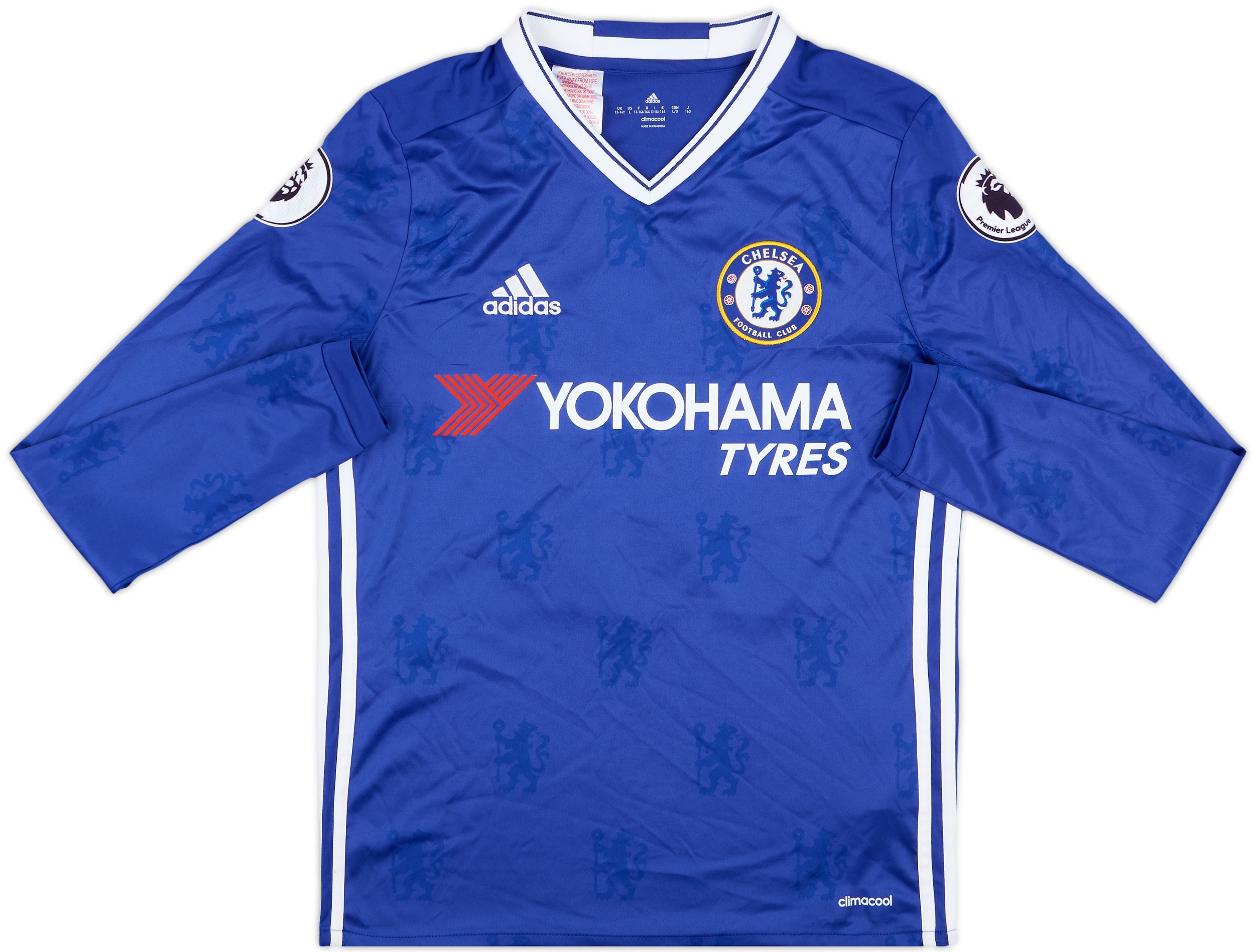 2016-17 Chelsea Home L/S Shirt Hazard #10 - 10/10 - (L.Boys)