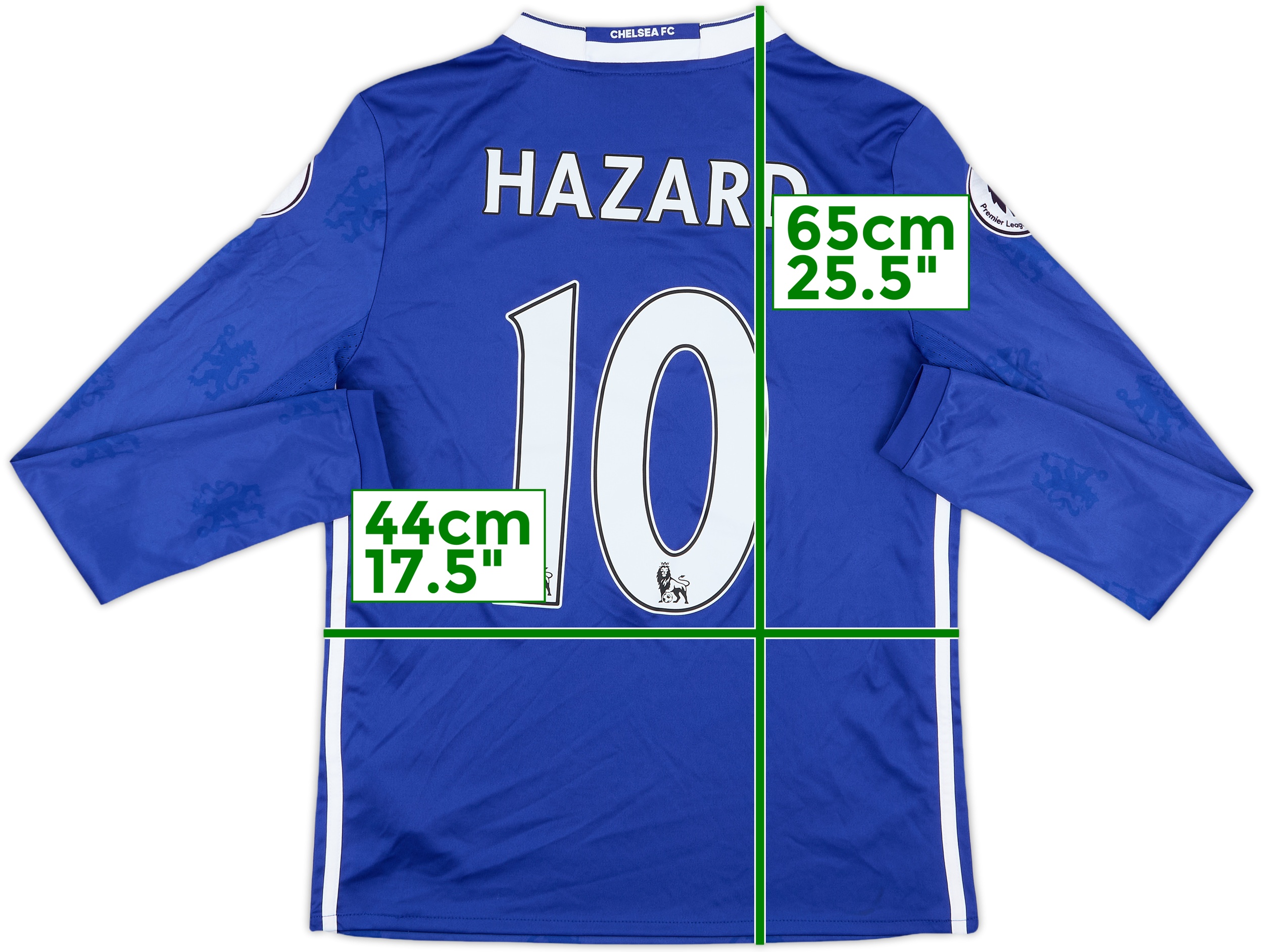 2016-17 Chelsea Home L/S Shirt Hazard #10 - 10/10 - (L.Boys)