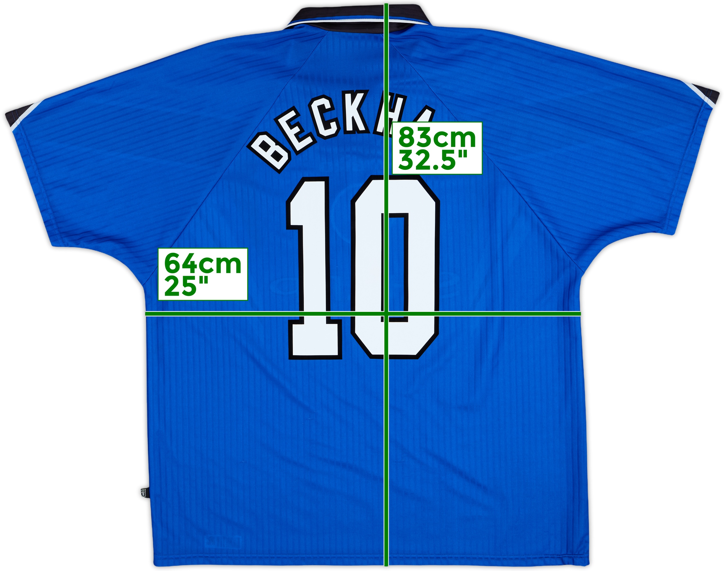 マンチェスター・ユナイテッド シャツ 96 BECKHAM 10 1996-98 Manchester United Home Shirt Beckham #10 - 6/10 - (XXL)