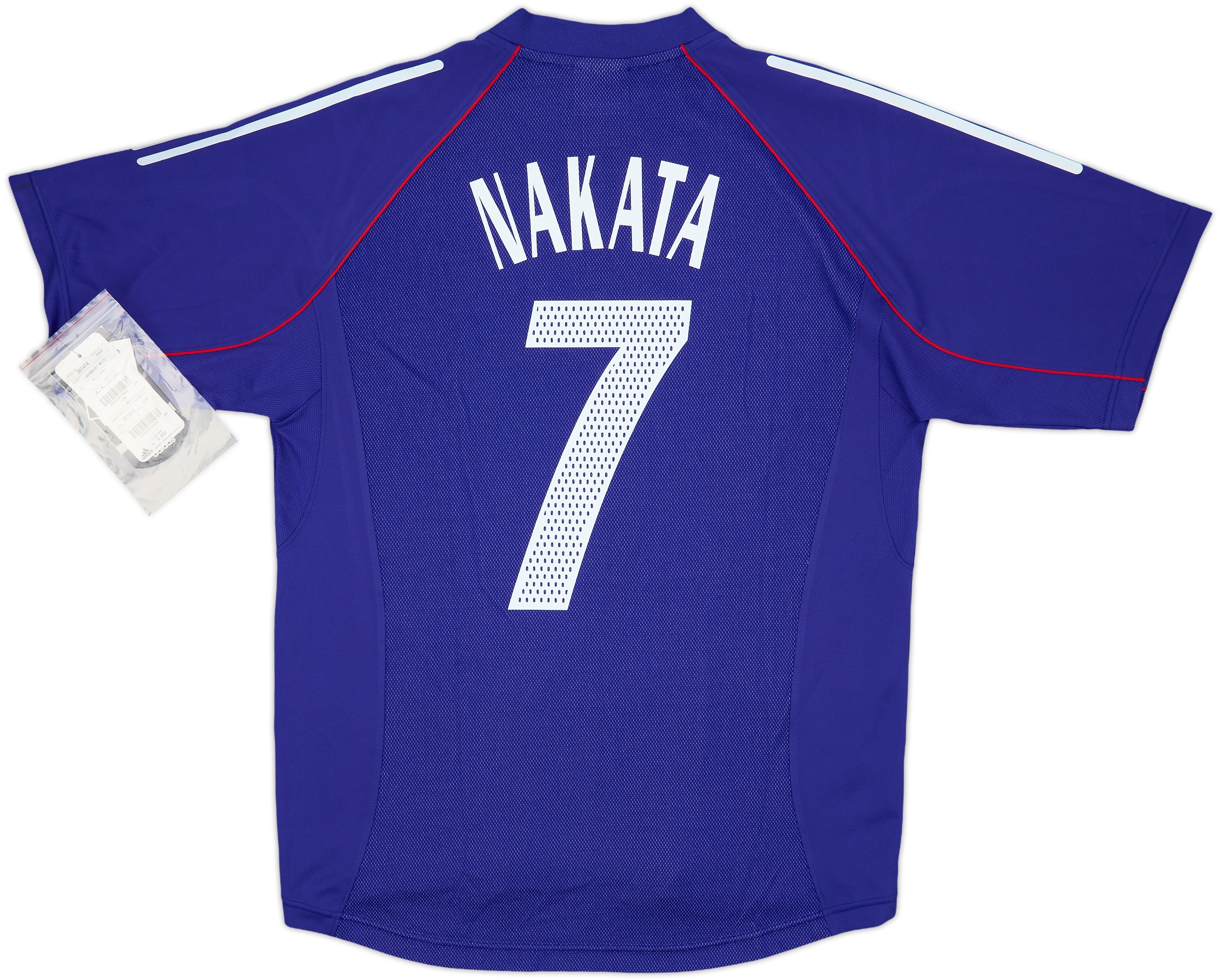 Japanet サッカーシャツ M. Guilherme 7番 2002-04 Japan Home Shirt Nakata #7 (S)