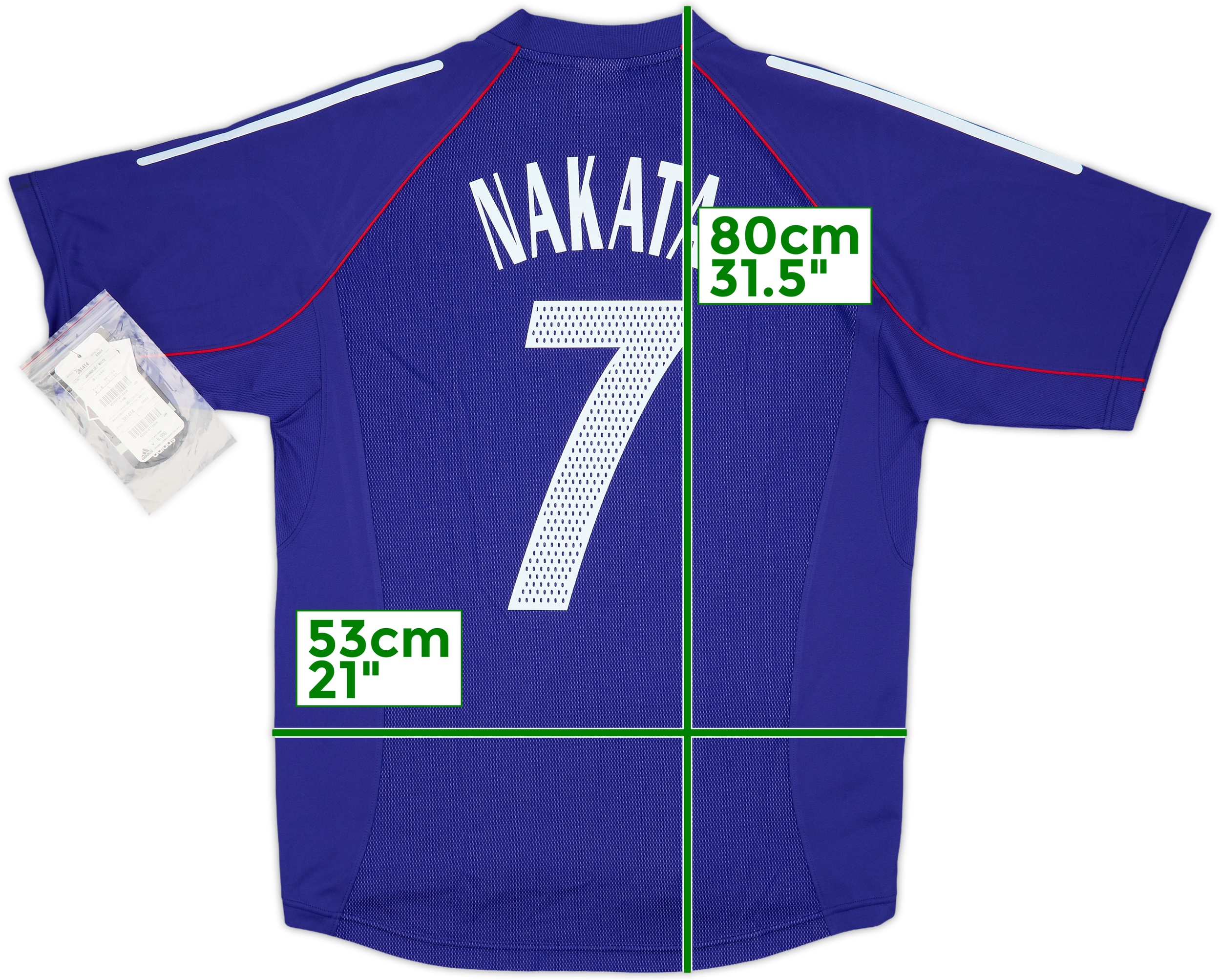 2002-04 Japan Home Shirt Nakata #7 (S)