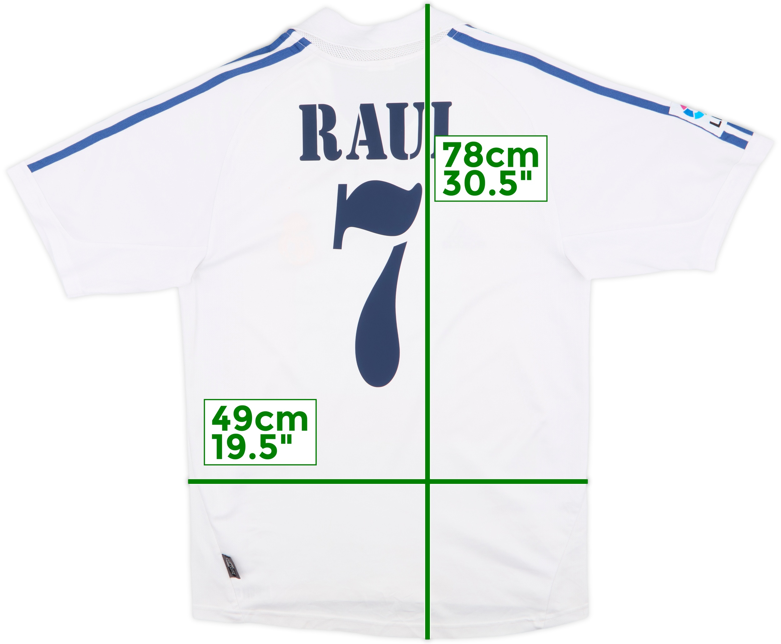 スペイン代表 RAÚL 7番シャツ 2002-04 Spain Third Shirt Raul #7 - 6/10 - (M)