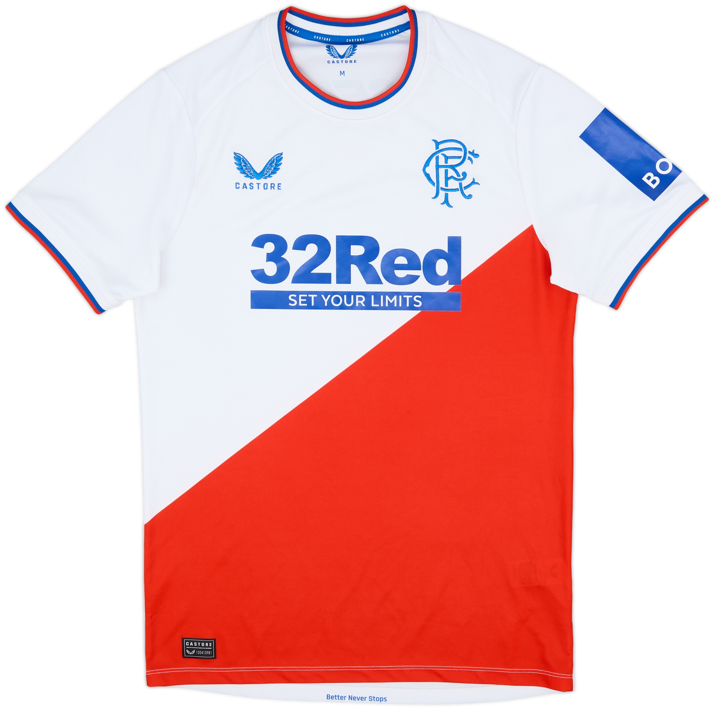 Third Kit Mens Rangers Away Top 2022-23 Rangers Away Shirt 9/10 (M) - Main Image