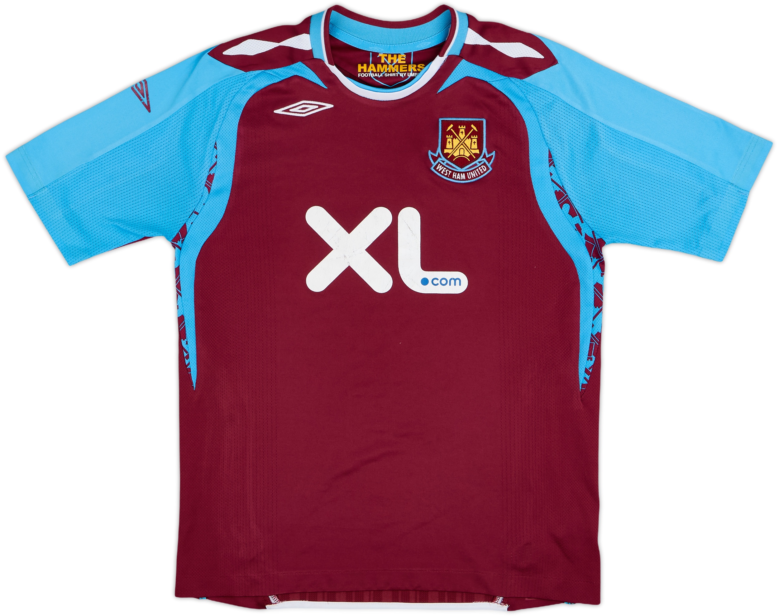 2007-08 West Ham Home Shirt - 6/10 - (L.Boys)