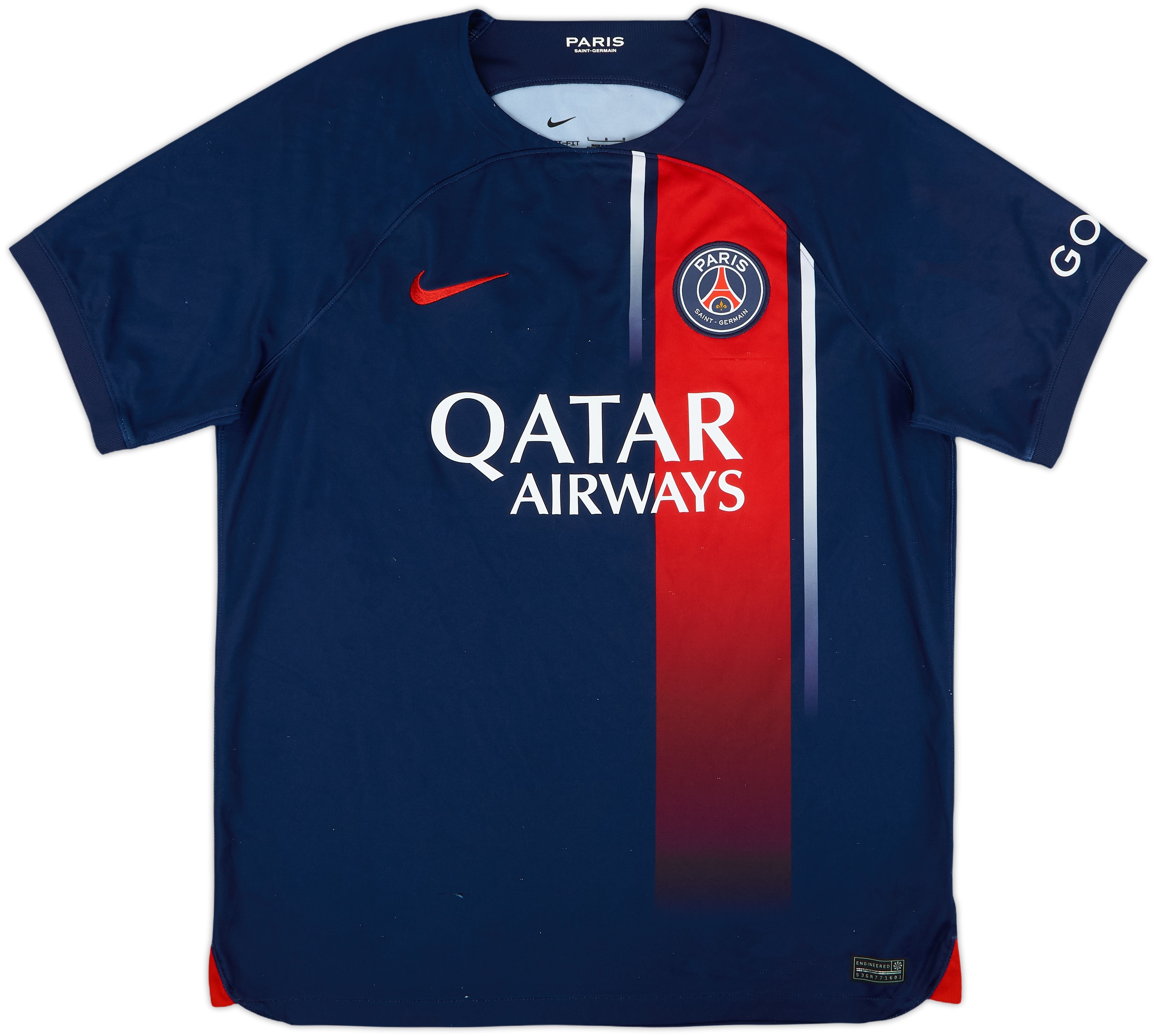 Paris Saint-Germain シャツ L 2023-24 Paris Saint-Germain Home Shirt Mbappe #7 - 9/10 - (L)
