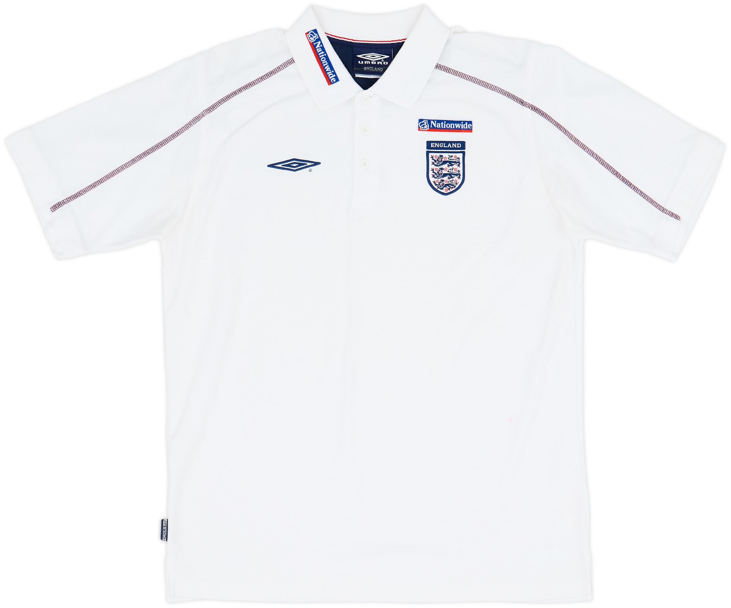 2002-04 England Umbro Polo Shirt - 7/10 - (L)
