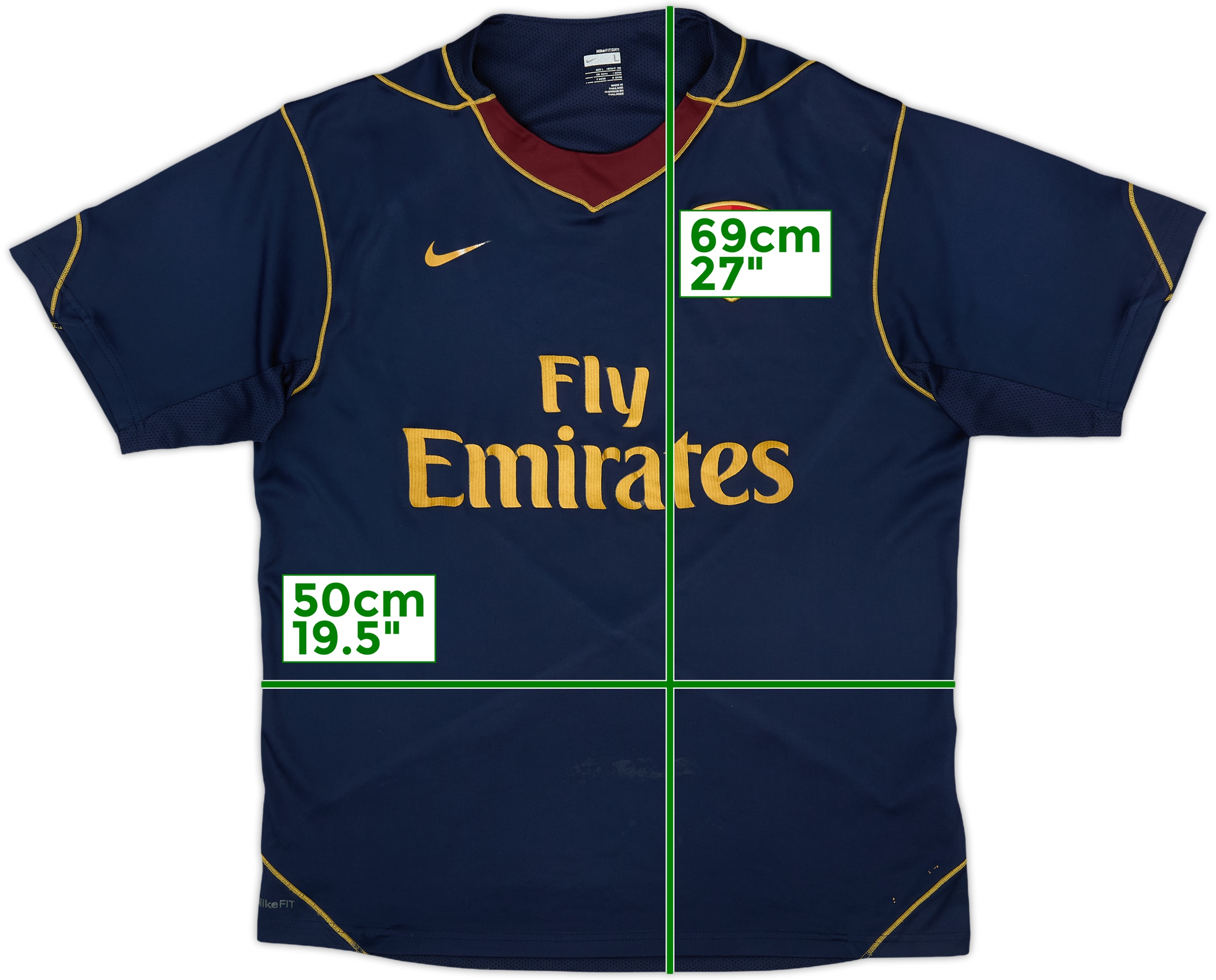 2007-08 Arsenal Nike Training Shirt - 6/10 - (L)