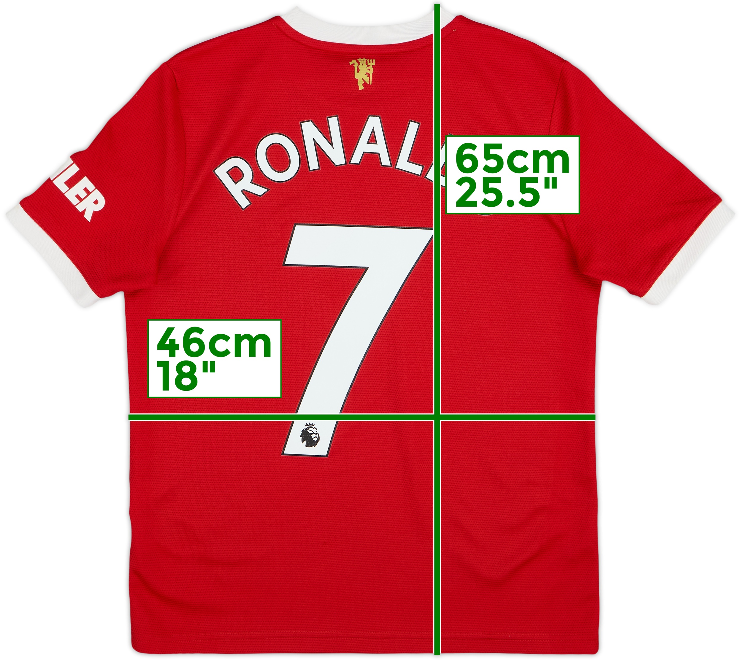 2021-22 Manchester United Home Shirt Ronaldo #7 - 8/10 - (L