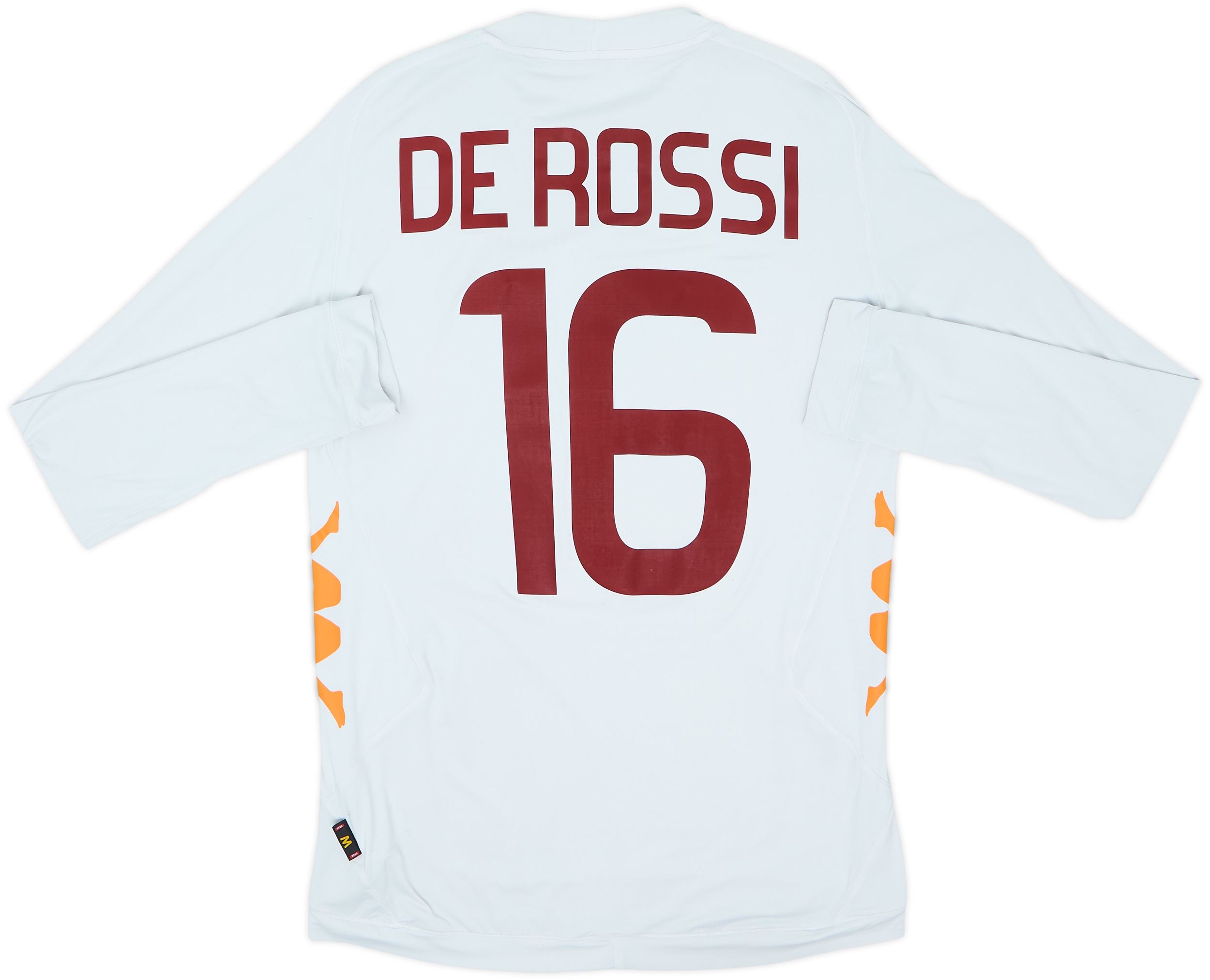 Kappa ASローマ DE ROSSI 16 ユニフォーム 2011-12 Roma Away L/S Shirt De Rossi #16 - 5/10 - (M)