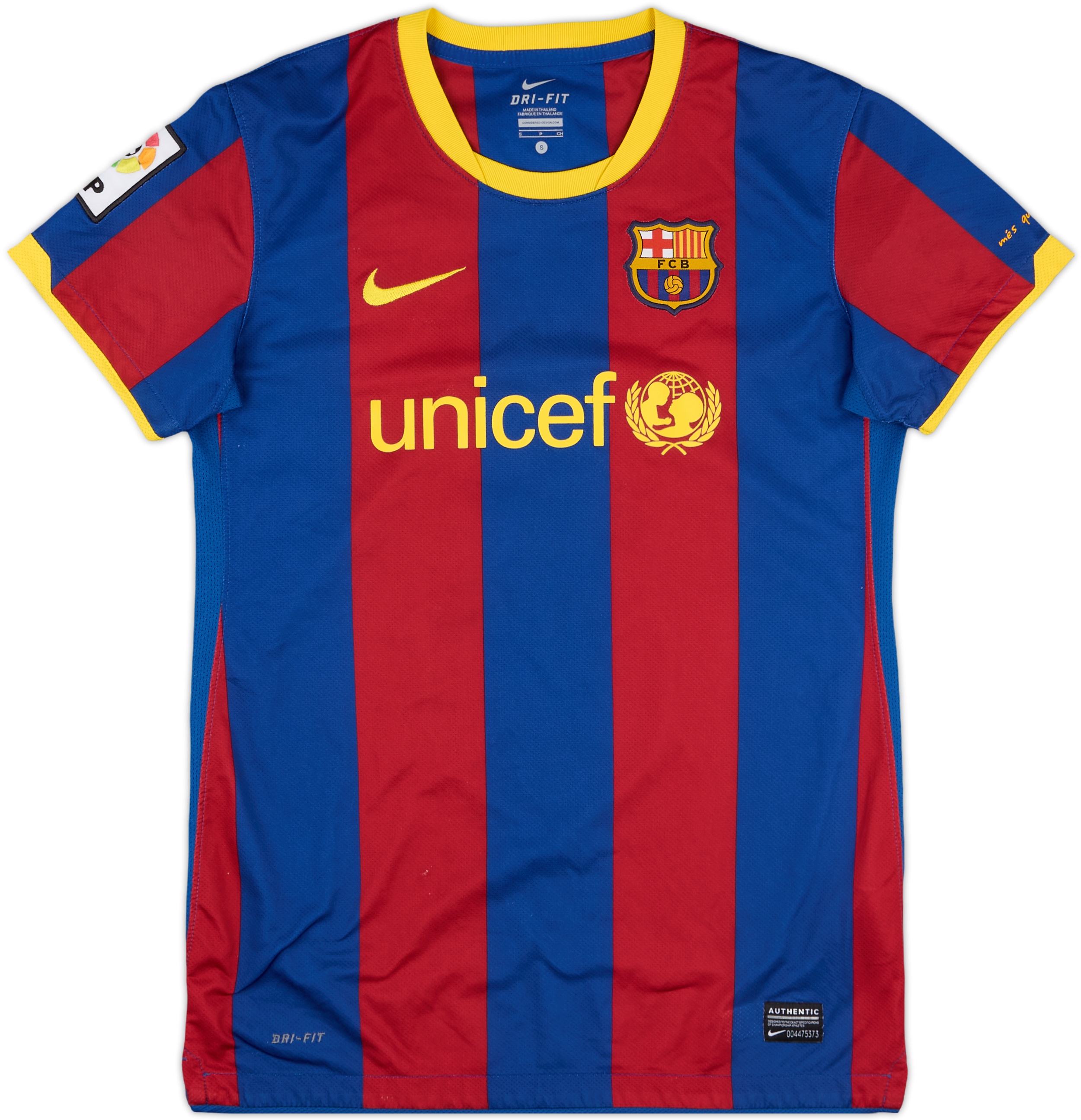 2010-11 Barcelona Home Shirt A.Iniesta #8 - 6/10 - (Women's S)