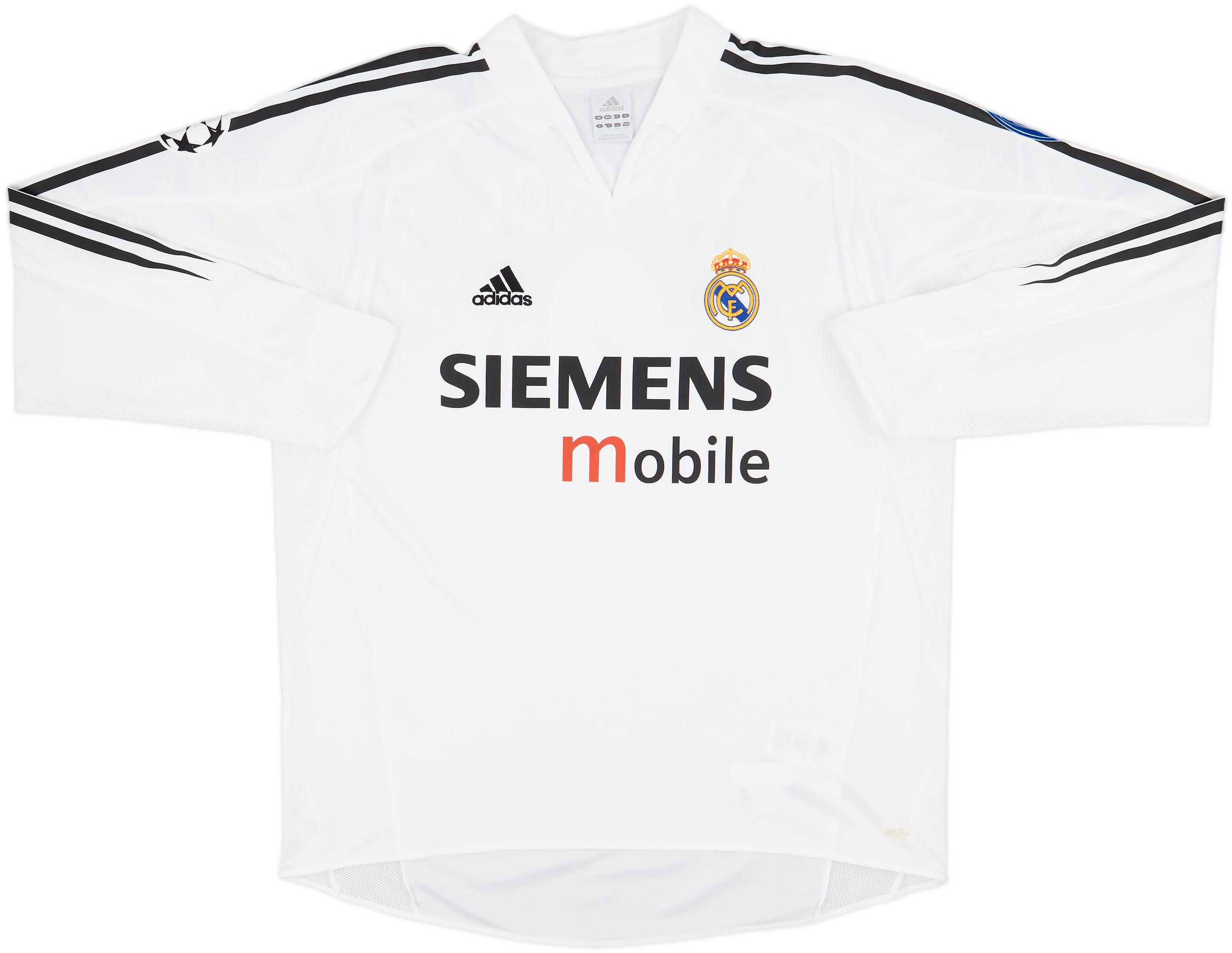 素晴らしい外見 L/S Home Madrid Real 2004-05 Shirt (L) - 10/10 - #9 Ronaldo ウェア