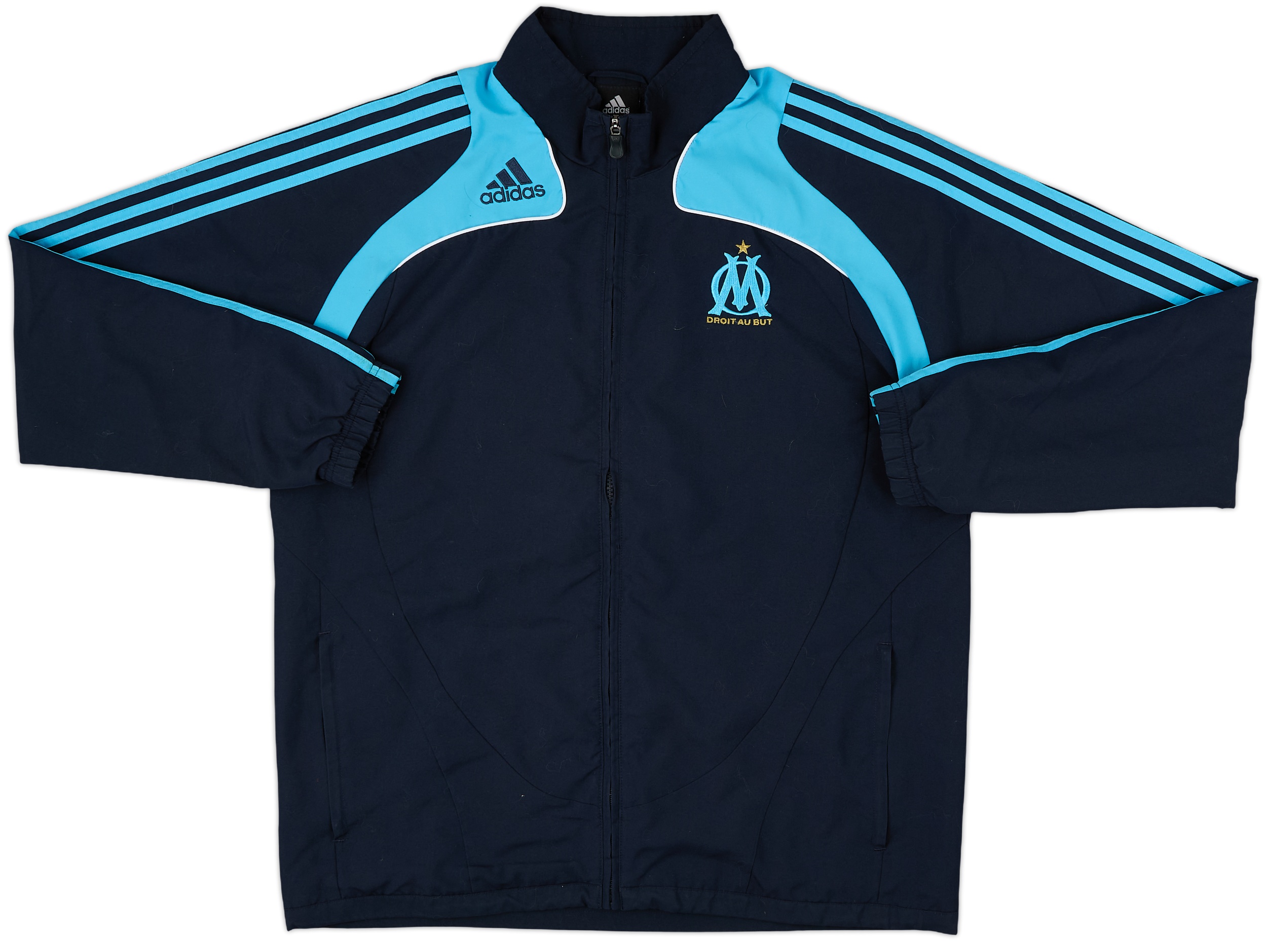 2008-09 Olympique Marseille adidas Track Jacket - 8/10 - (L/XL)