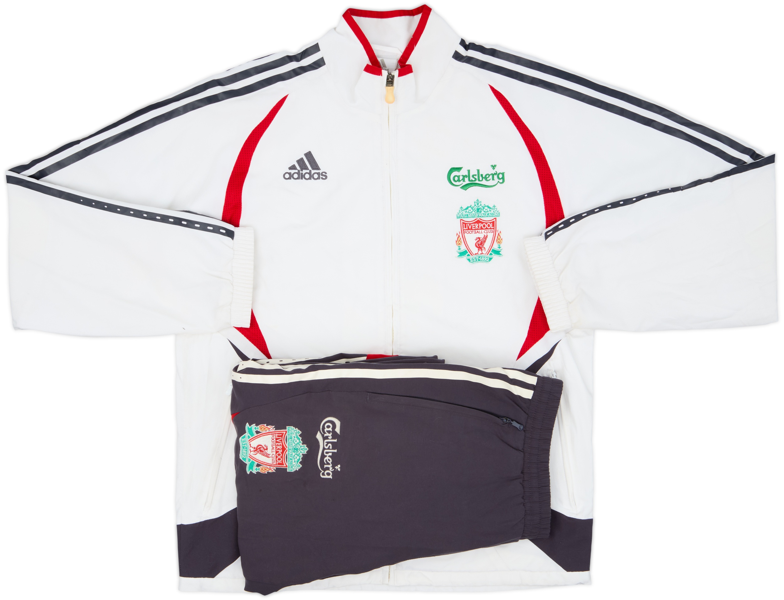 2006-07 Liverpool adidas Tracksuit - 8/10 - (S)