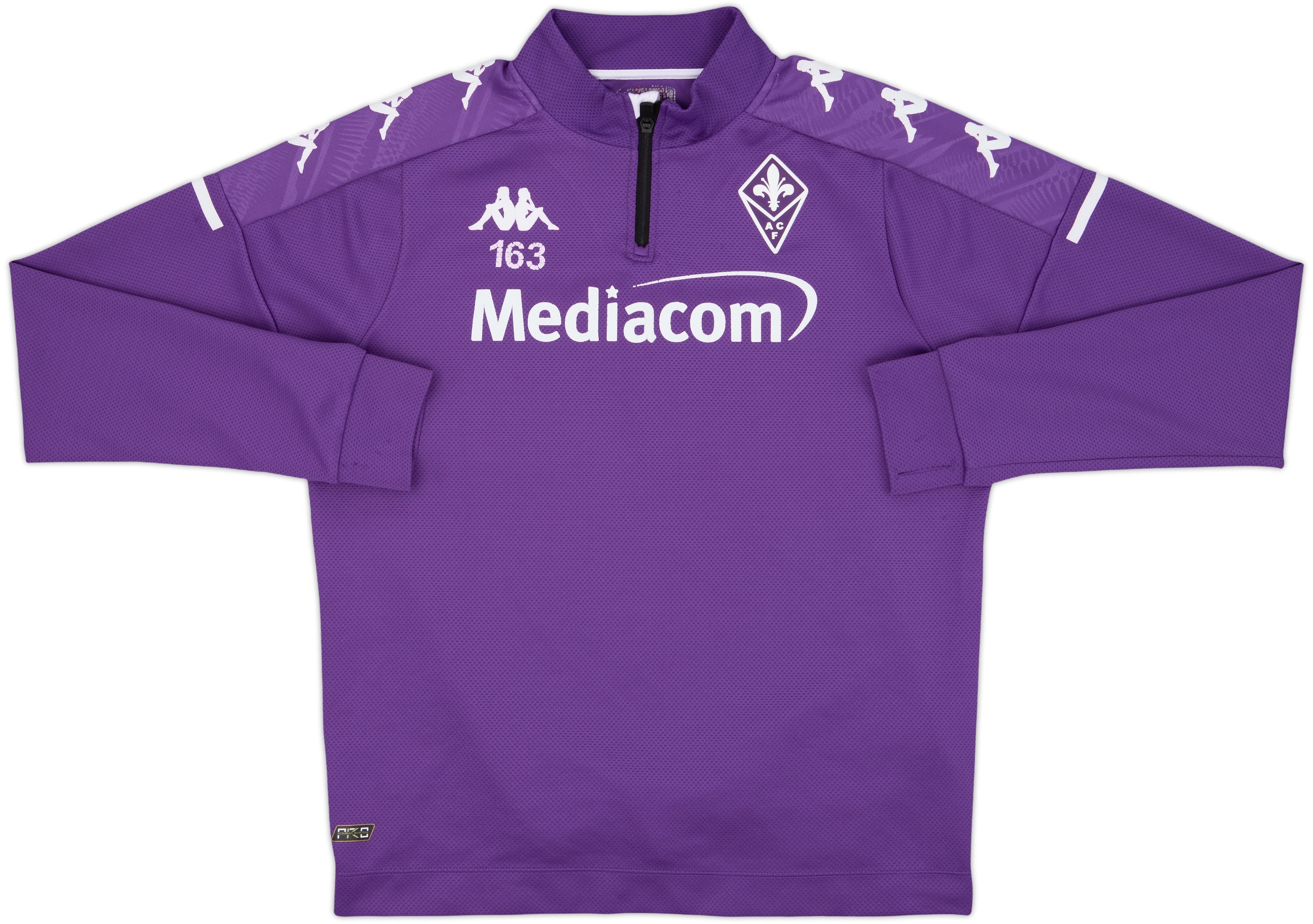2020-21 Fiorentina Kappa 1/4 Zip Drill Top 163 - 6/10 - (L)