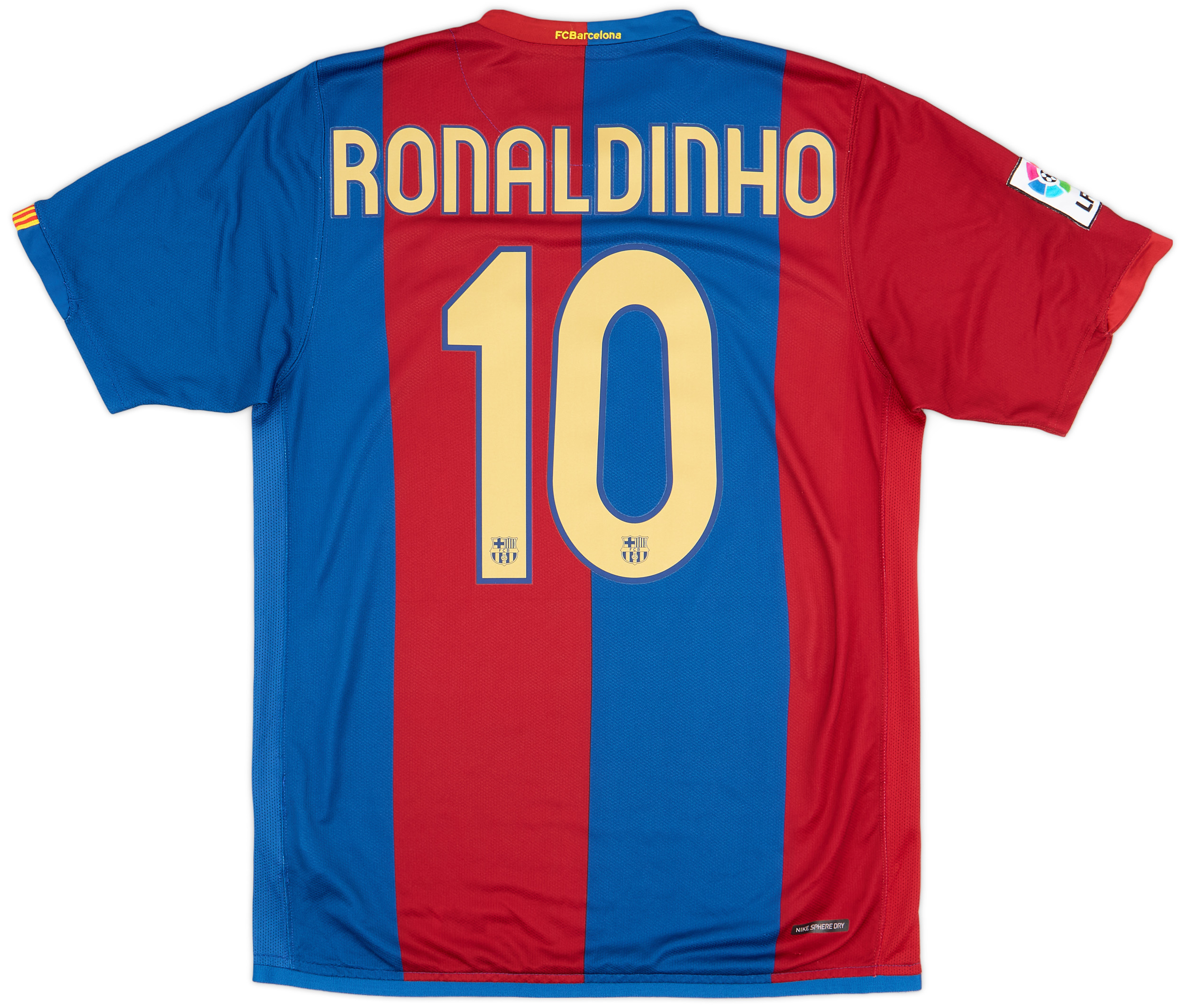 2006-07 Barcelona Home Shirt Ronaldinho #10 - 9/10 - (M)