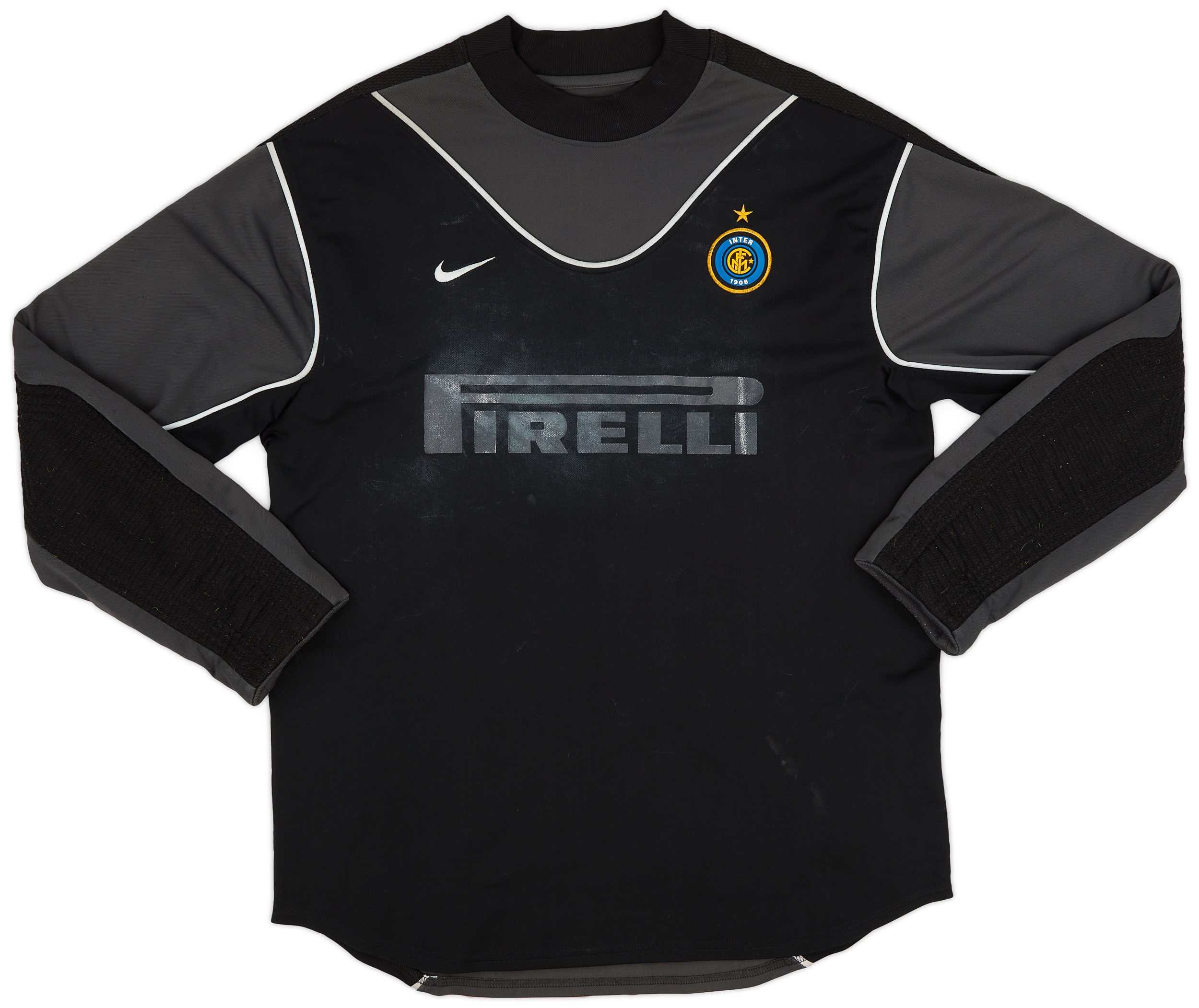 ウェア inter 2003 2004  2003-04 Inter Milan GK Shirt - 4/10 - (L)