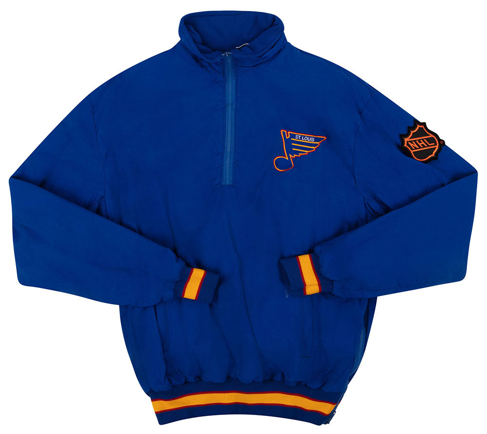 1990s St. Louis Blues Half-Zip Pullover Jacket L