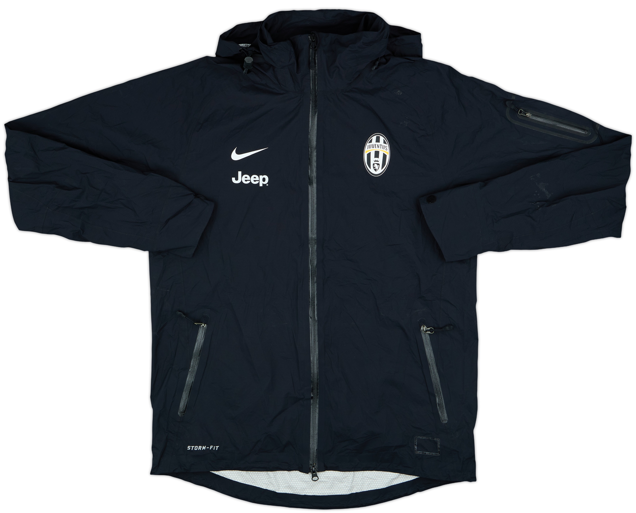 2012-13 Juventus Nike Hooded Rain Jacket - 8/10 - (M)